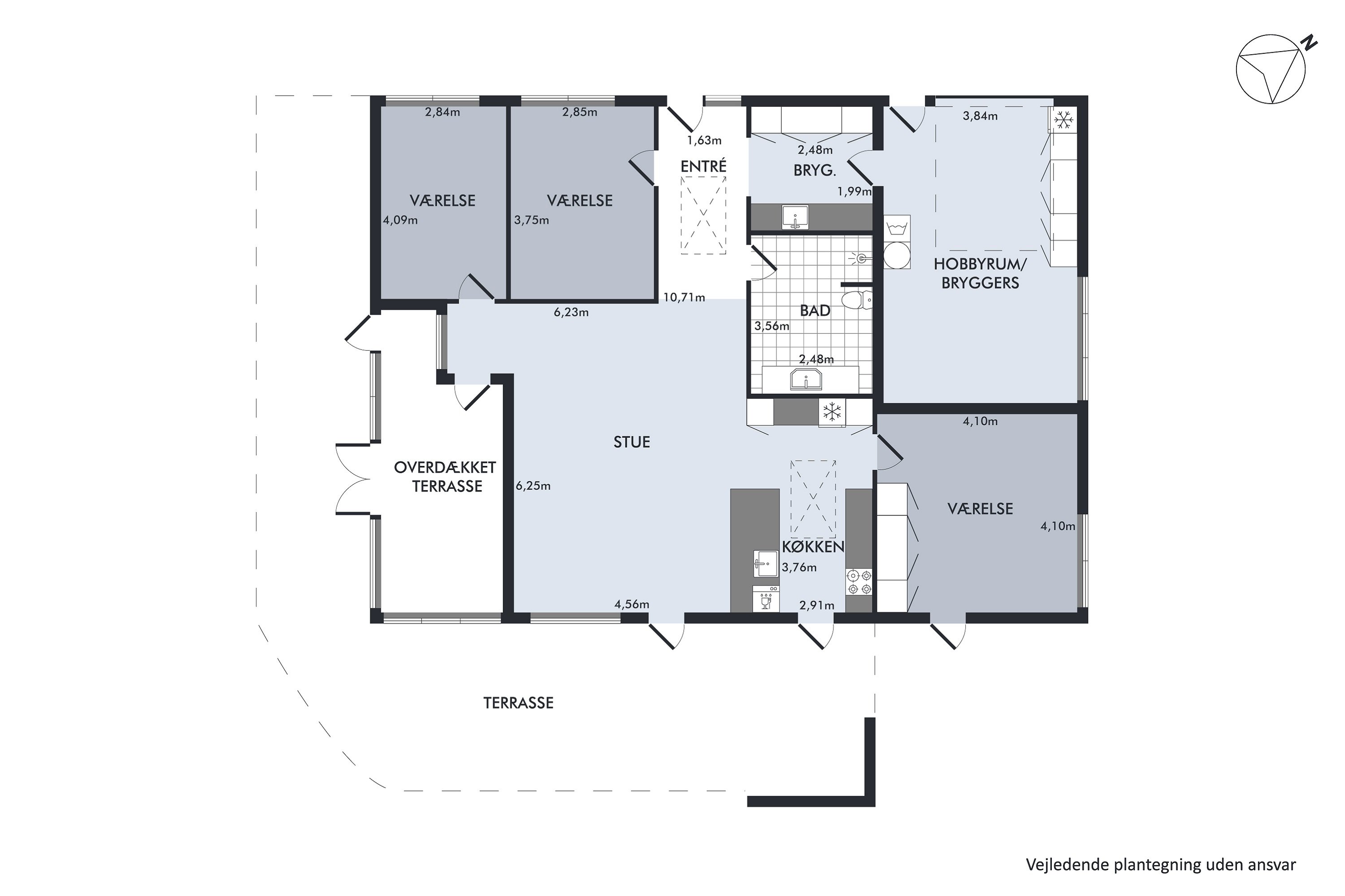 Plantegninger billede af Tusindfryddalen 9, Dronningborg, 8930 Randers NØ