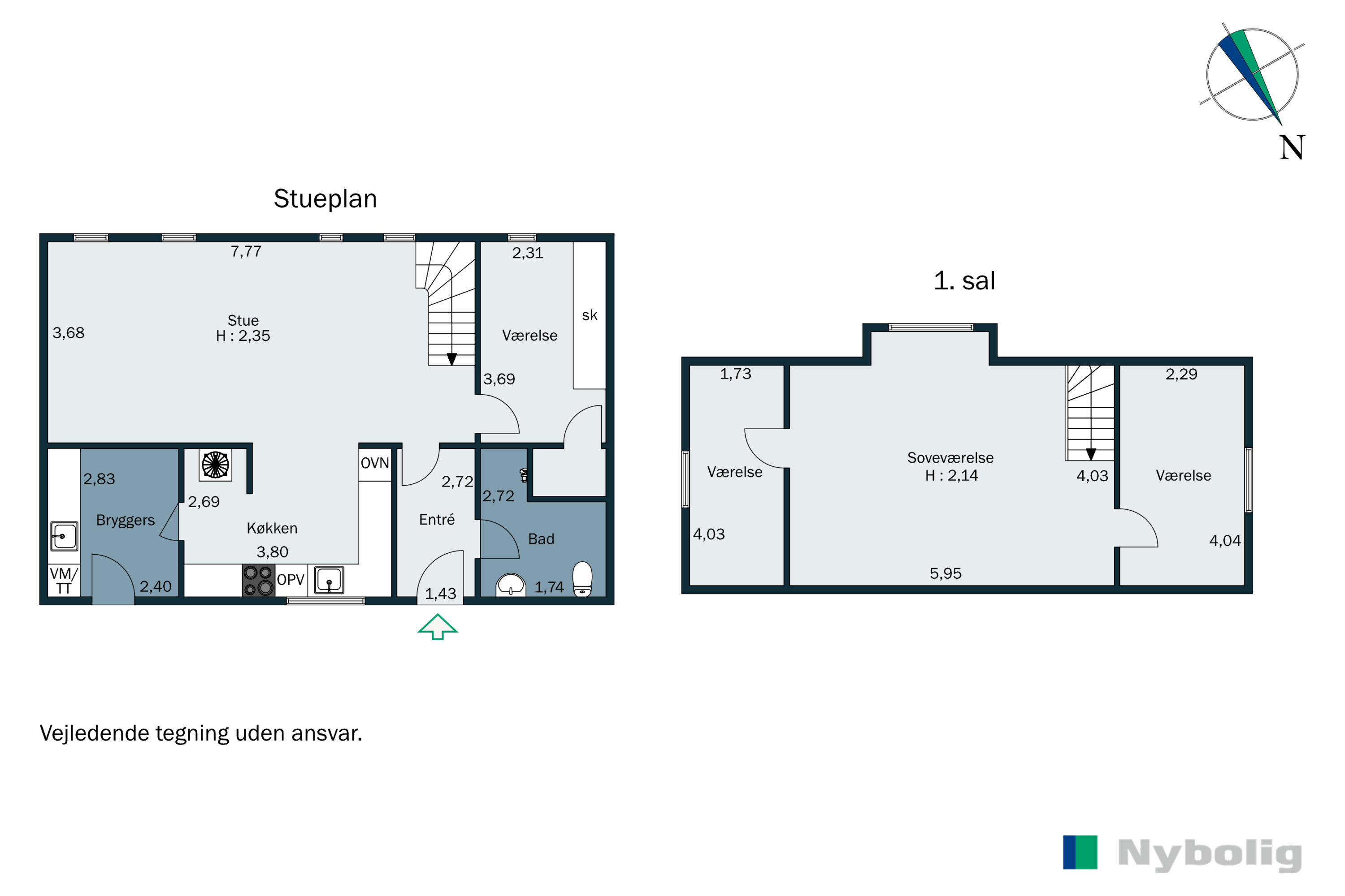 Plantegninger billede af Neder Hallumvej 91, Kvong, 6800 Varde