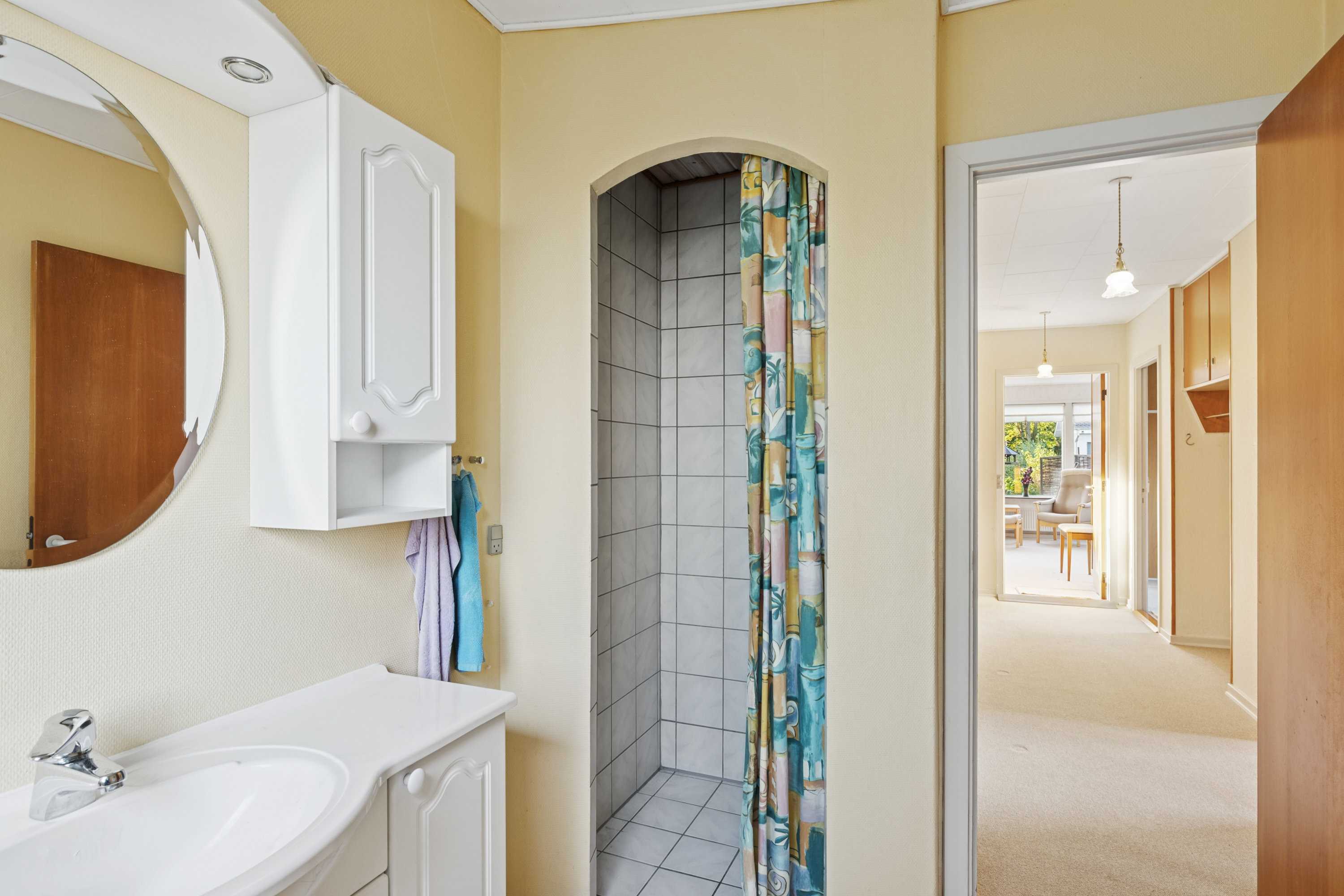 Fremhævet badeværelse billede i fuldskærmstilstand. Billede af Skovvænget 5, Sjørup, 8800 Viborg