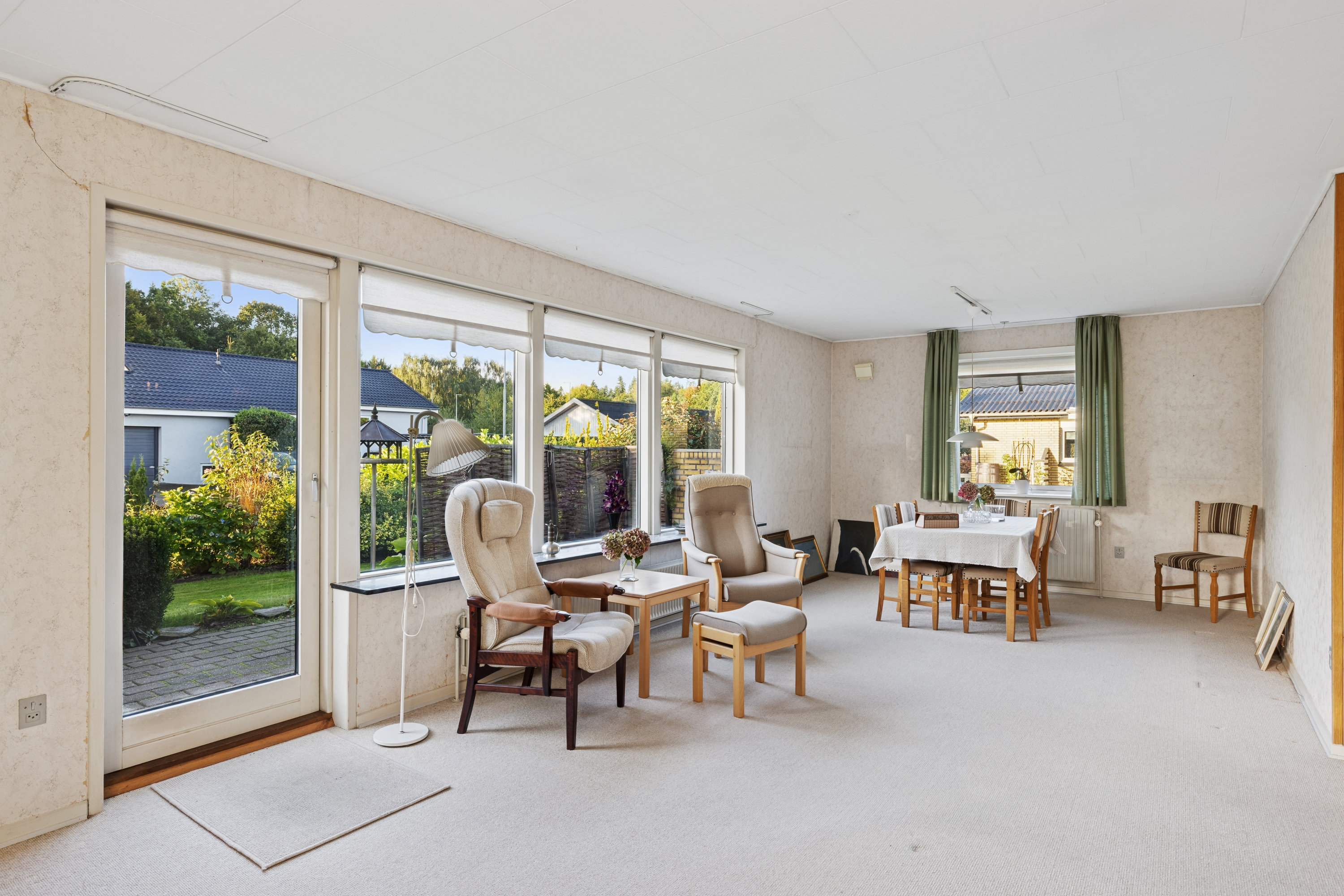 Fremhævet stue billede i fuldskærmstilstand. Billede af Skovvænget 5, Sjørup, 8800 Viborg