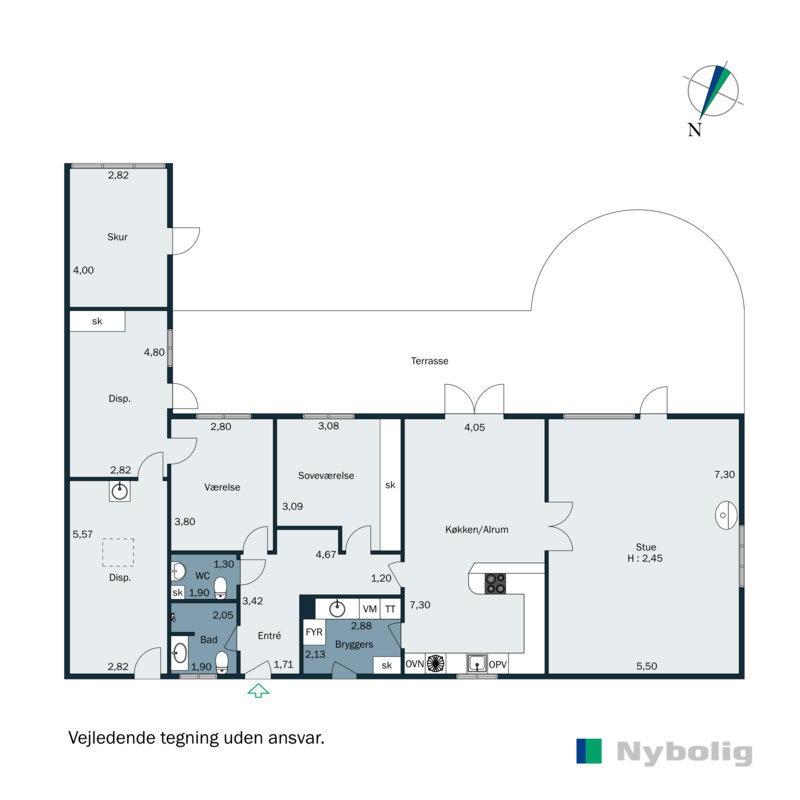 Plantegninger billede af Tjørnebakken 29, 6100 Haderslev