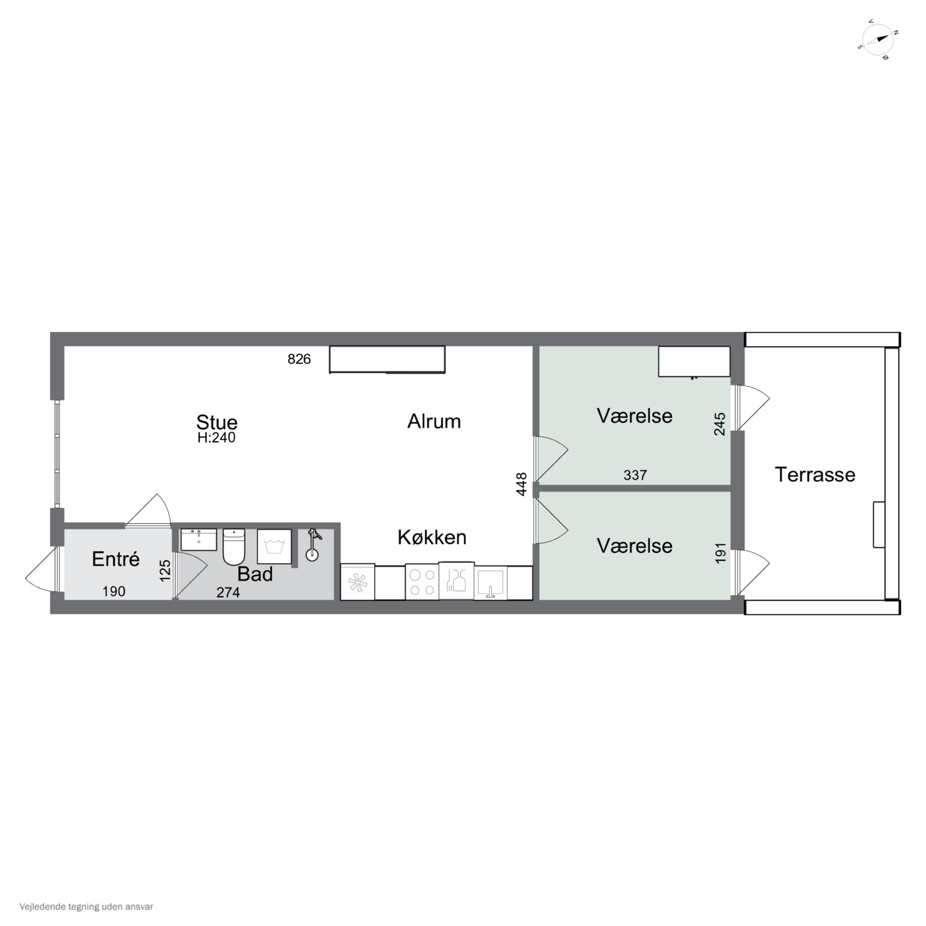 Plantegninger billede af Nyborgvej 104B, st.. tv., 5000 Odense C