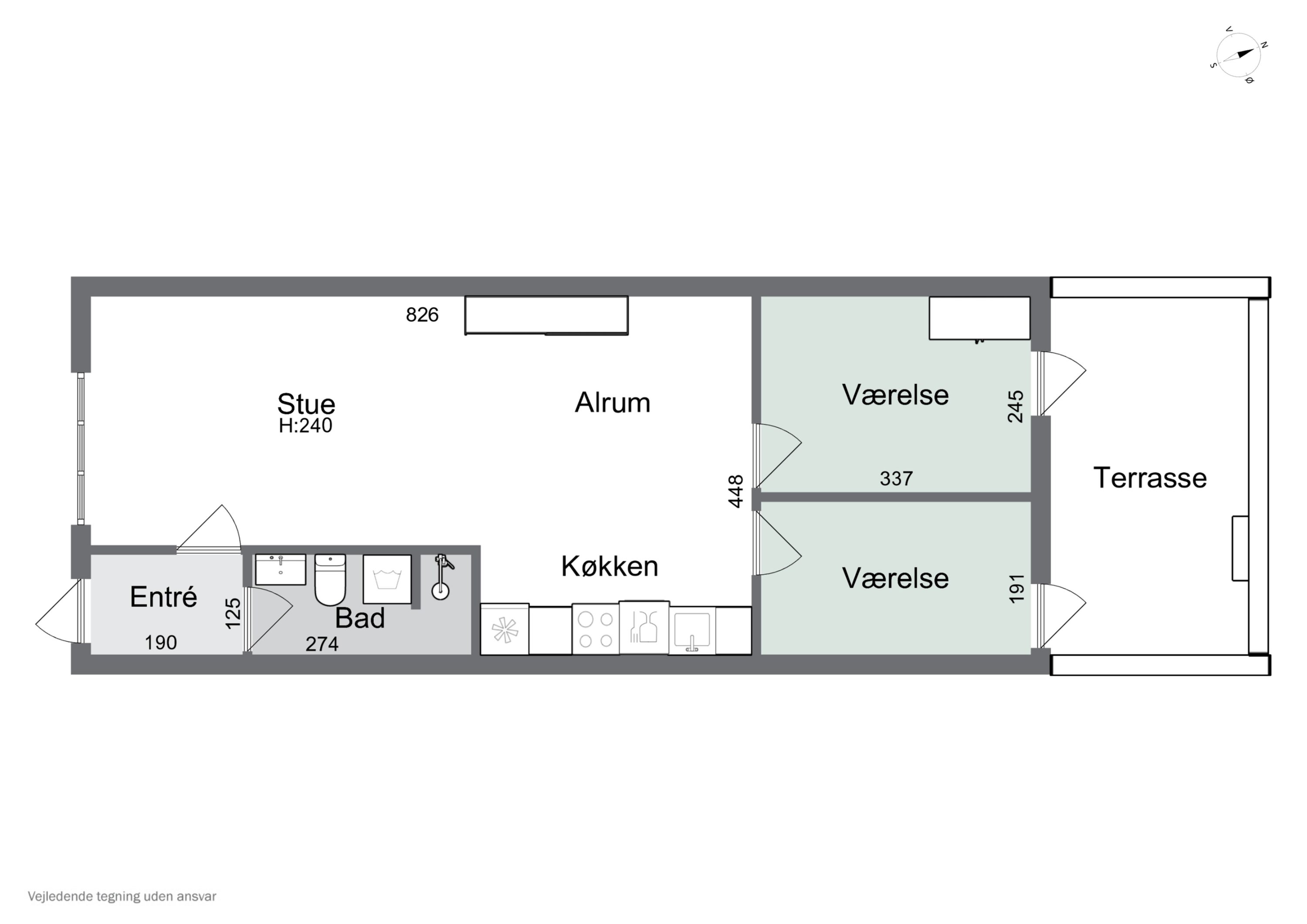 Plantegninger billede af Nyborgvej 104B, st.. tv., 5000 Odense C