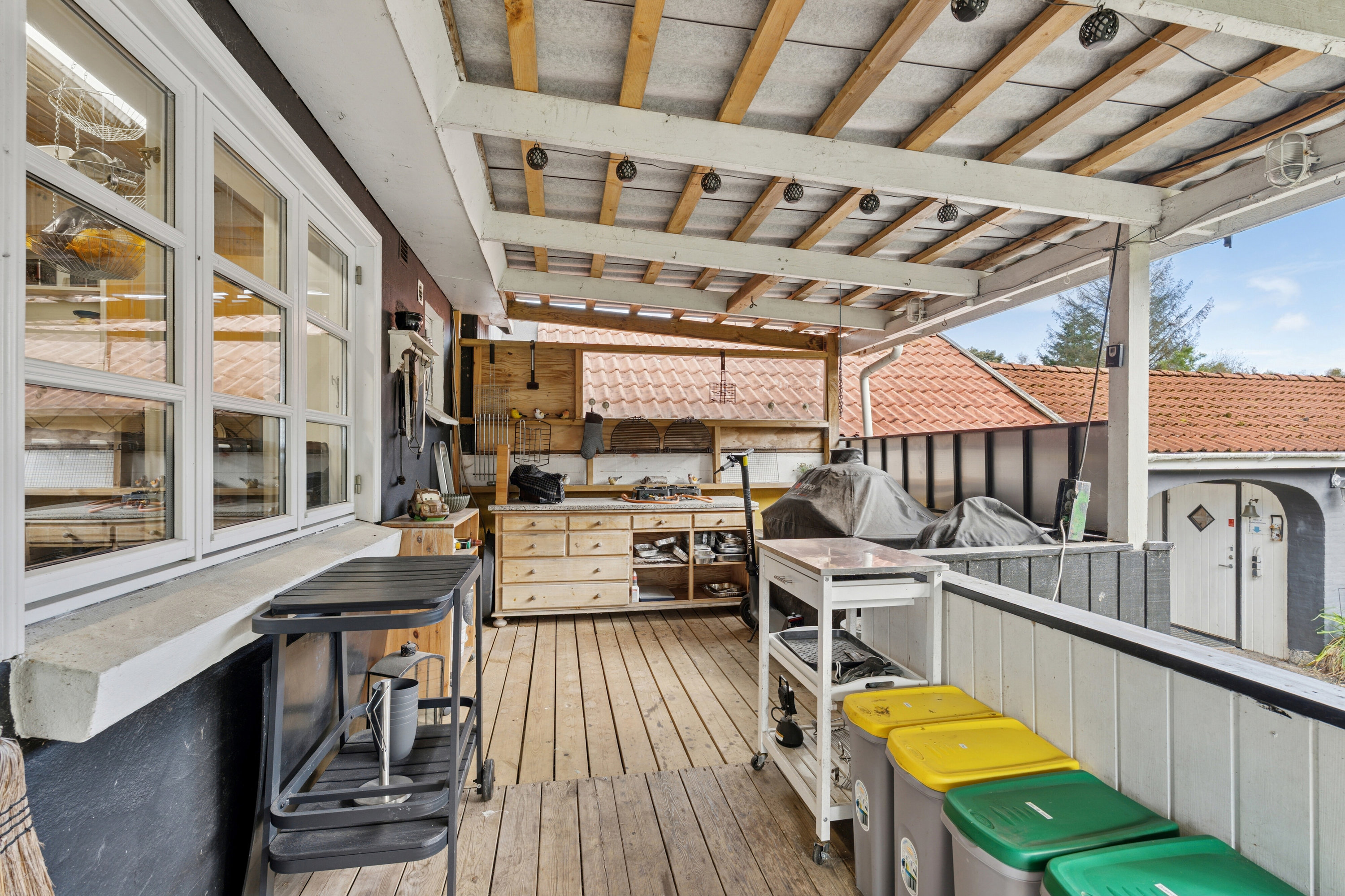 Fremhævet altan billede i fuldskærmstilstand. Billede af Porsevej 2, 7470 Karup J