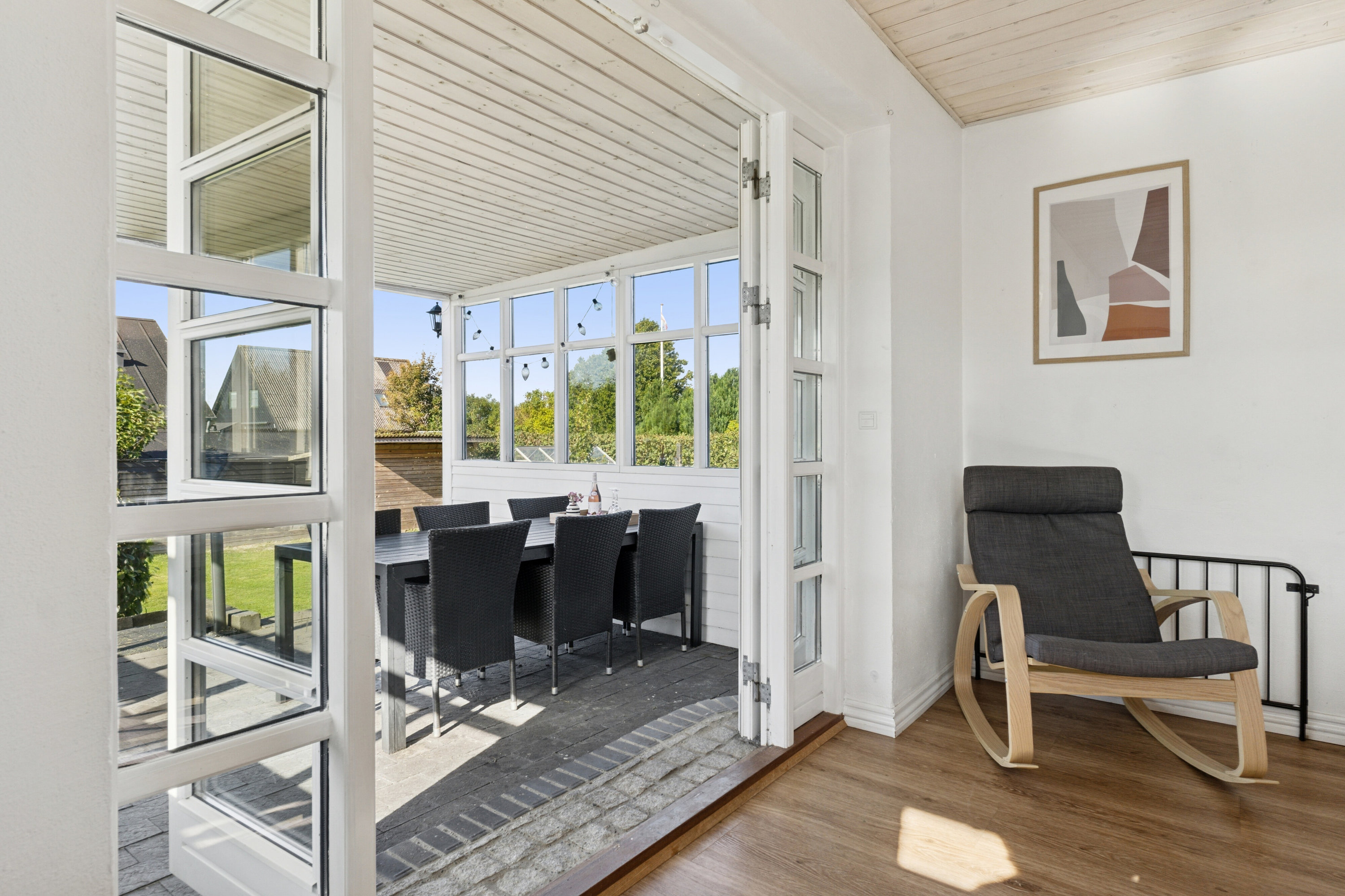 Fremhævet overdækket terrasse billede i fuldskærmstilstand. Billede af Skagensvej 185, 9800 Hjørring