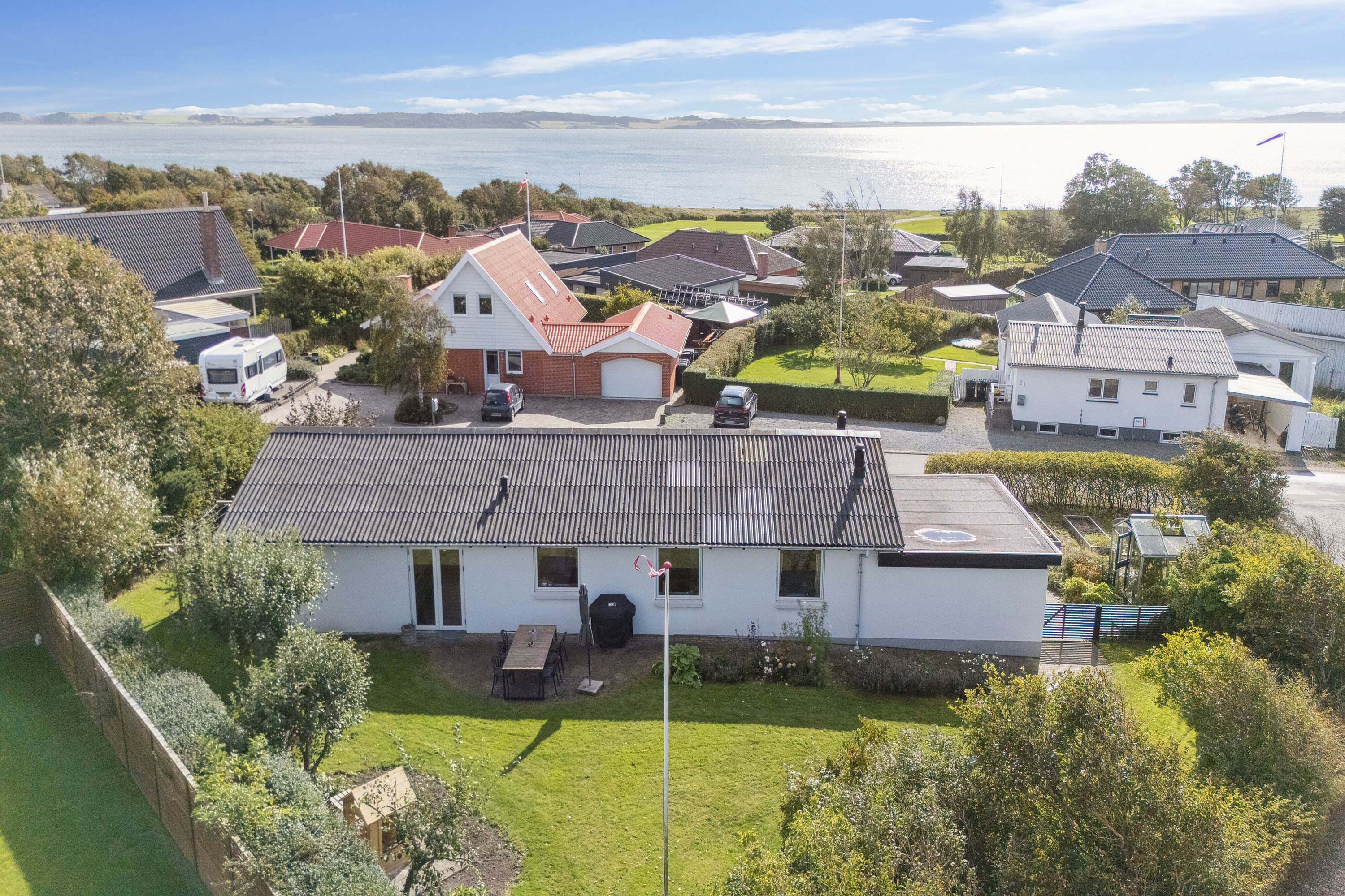 Miniaturebillede 1: set fra haven. Billede af Mallevej 10, Sennels, 7700 Thisted