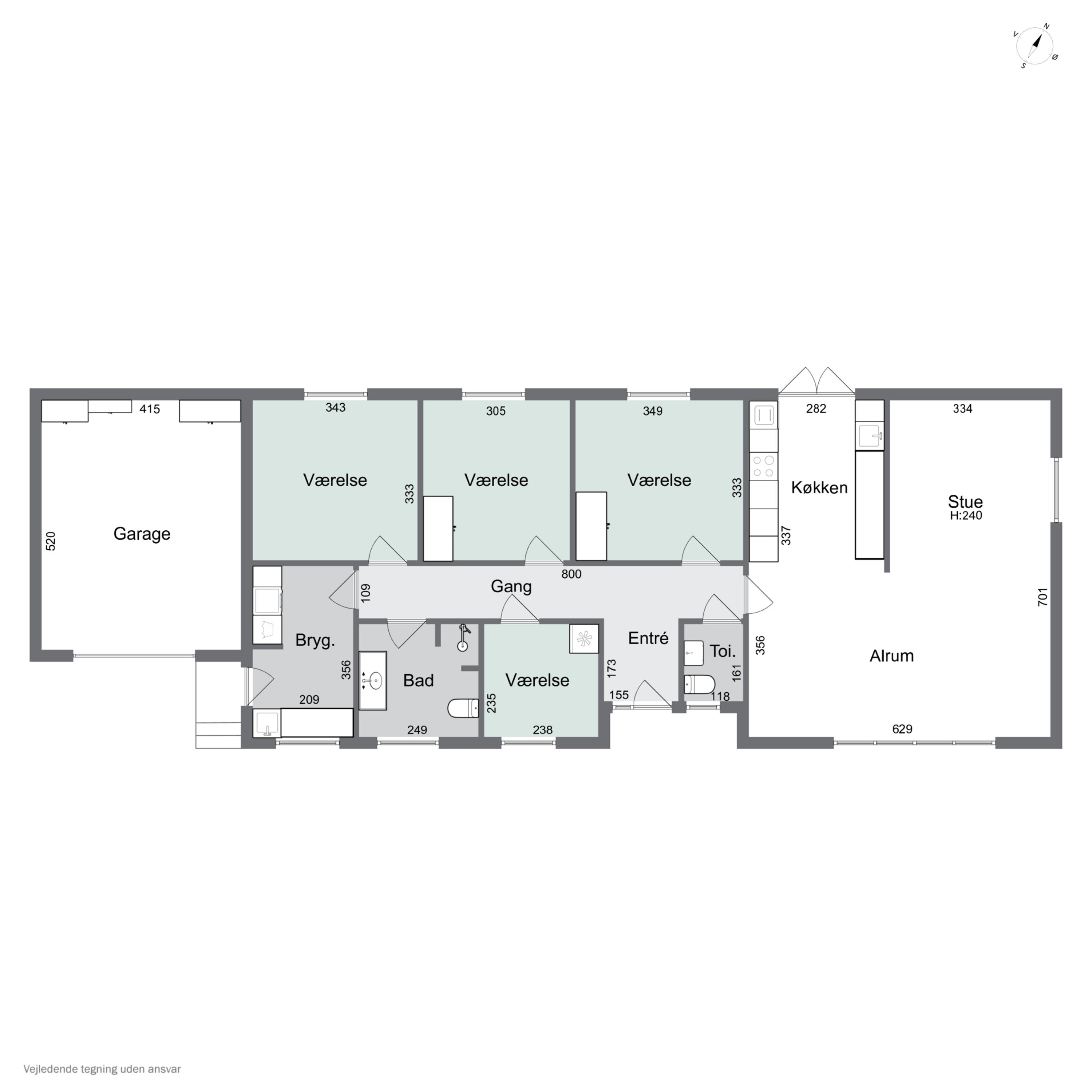 Plantegninger billede af Mallevej 10, Sennels, 7700 Thisted