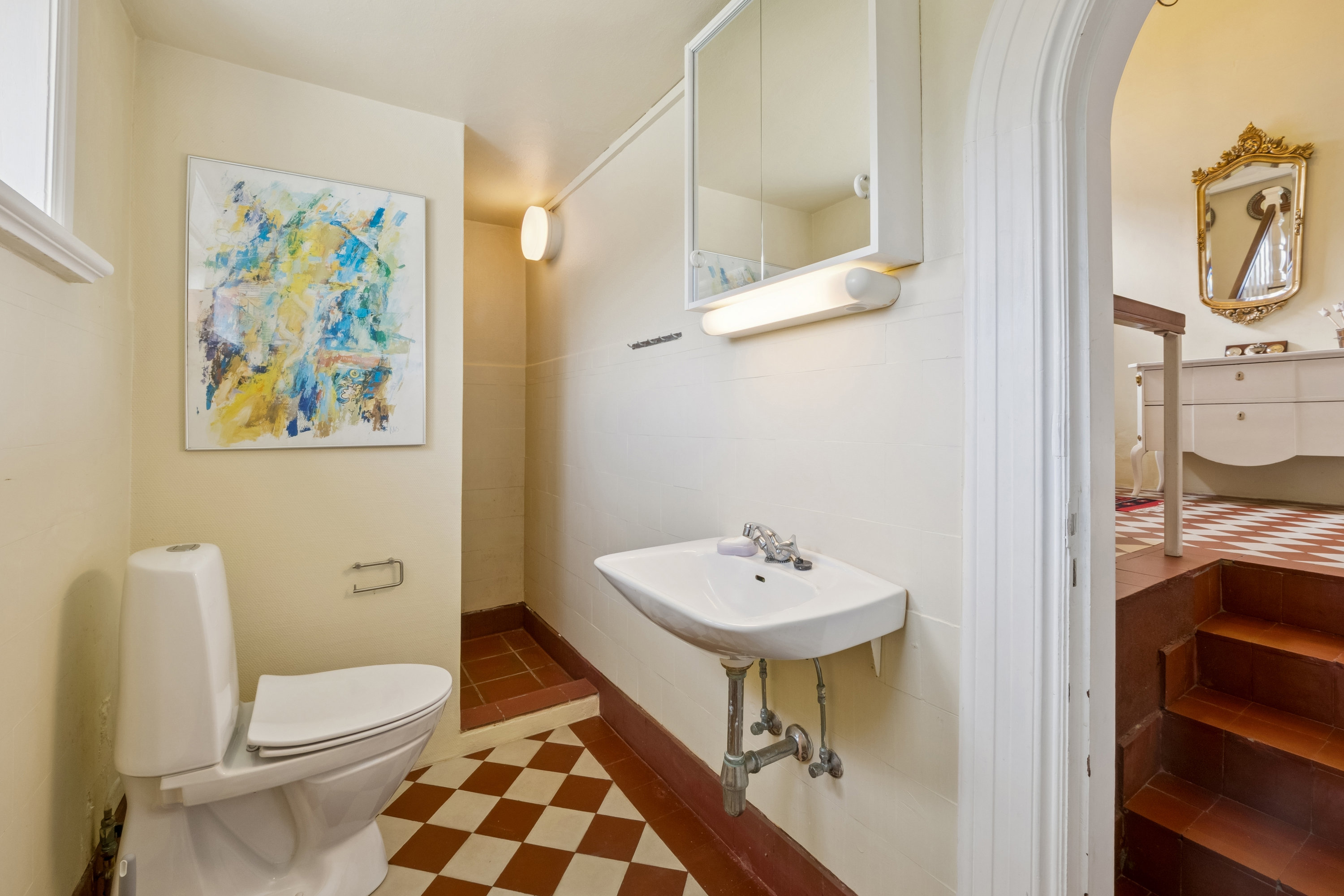 Fremhævet badeværelse billede i fuldskærmstilstand. Billede af Resenvej 14, 7800 Skive