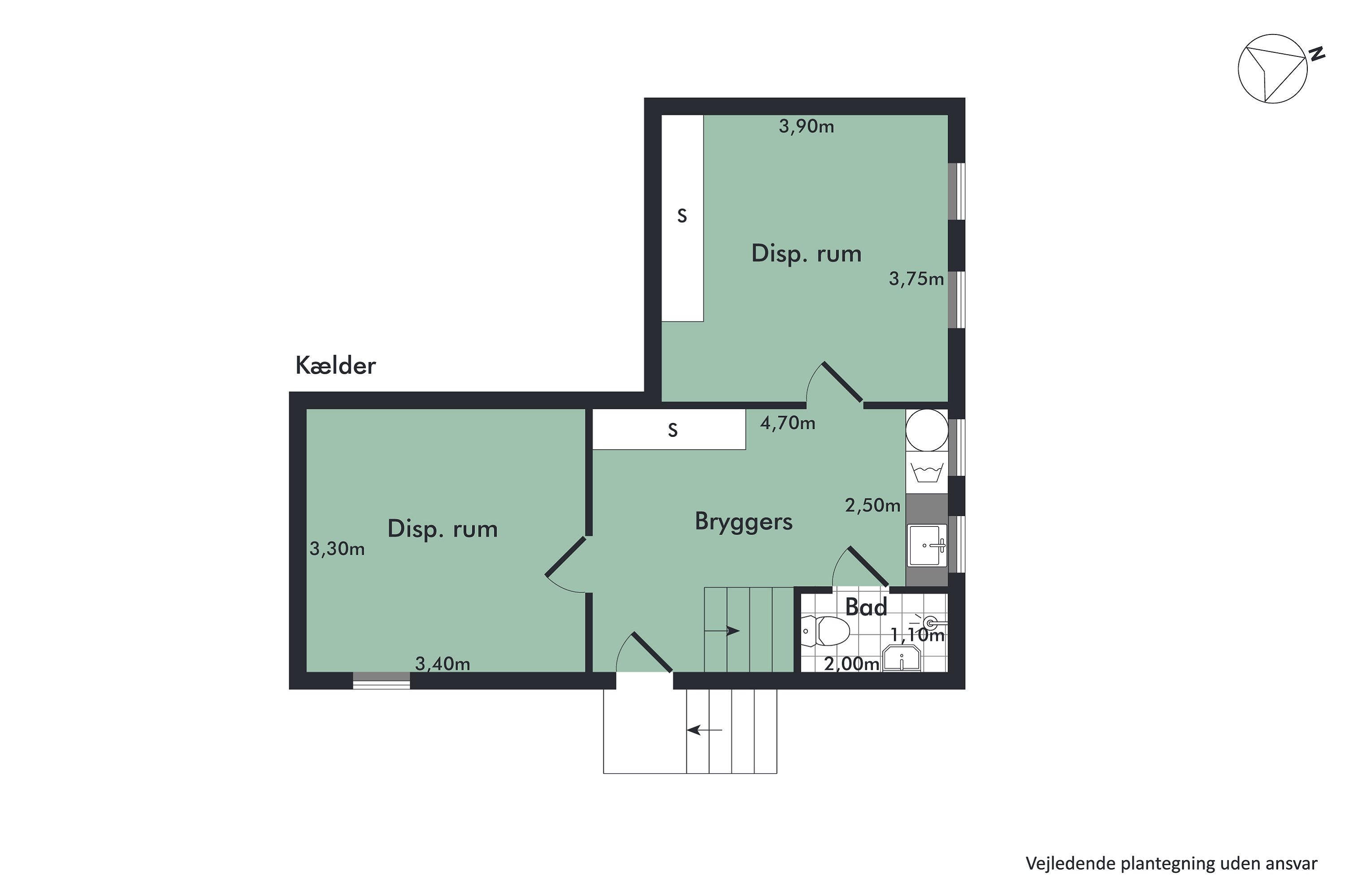 Plantegninger billede af Klostermarken 20, 9000 Aalborg