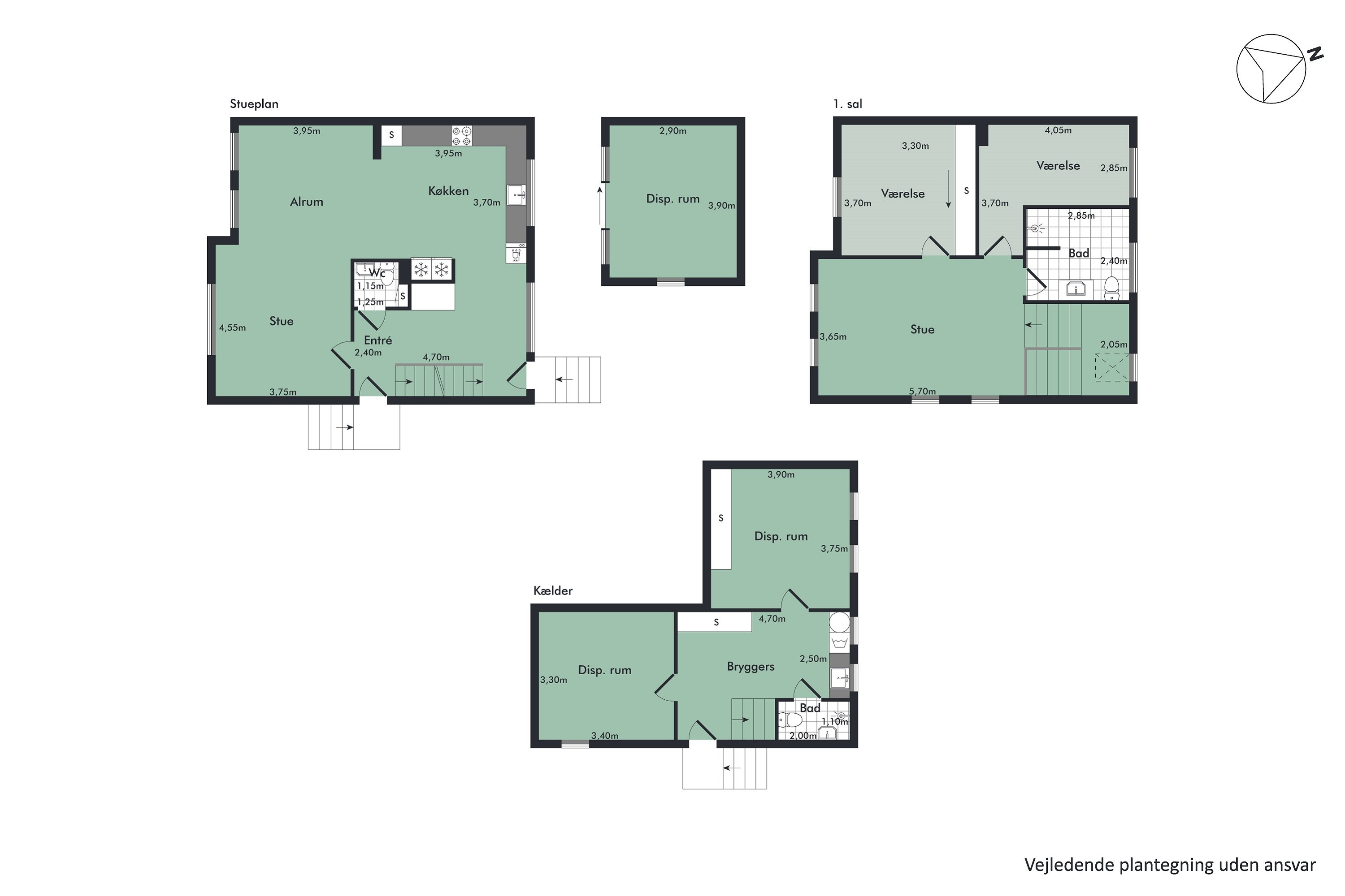Plantegninger billede af Klostermarken 20, 9000 Aalborg