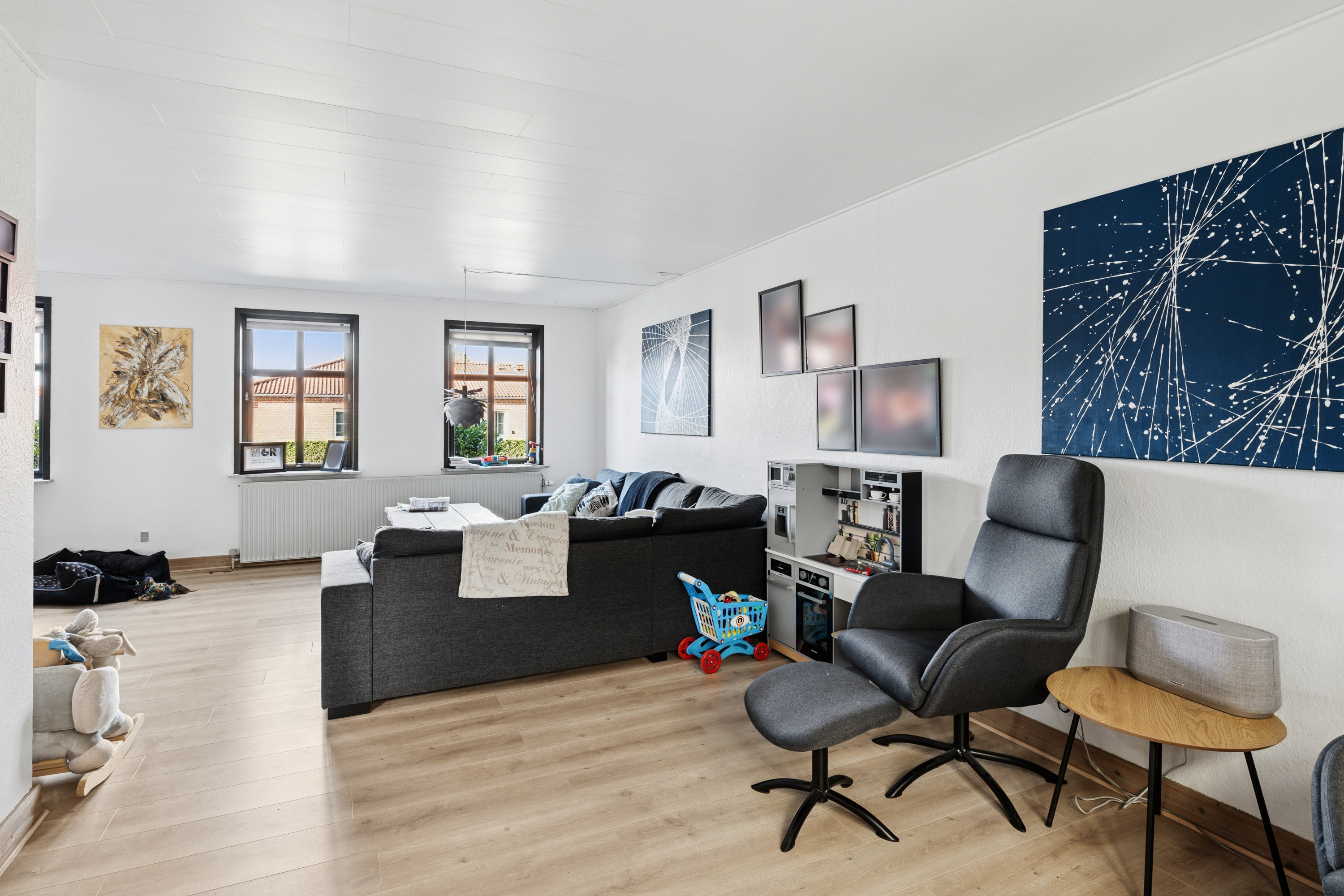 Fremhævet stue billede i fuldskærmstilstand. Billede af Østergade 18, Ørum, 8830 Tjele