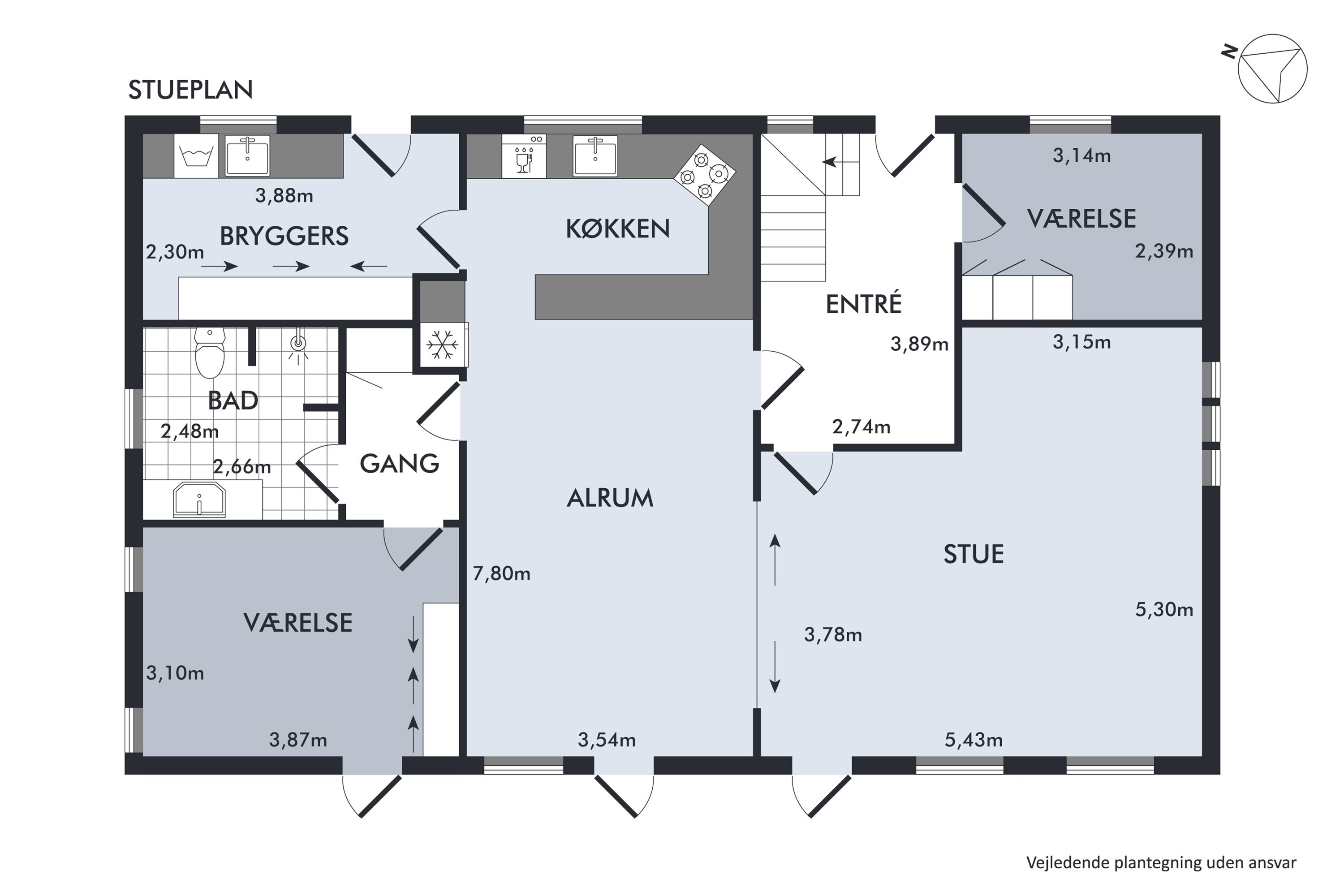 Plantegninger billede af Koldingvej 85, Kalvslund, 6760 Ribe