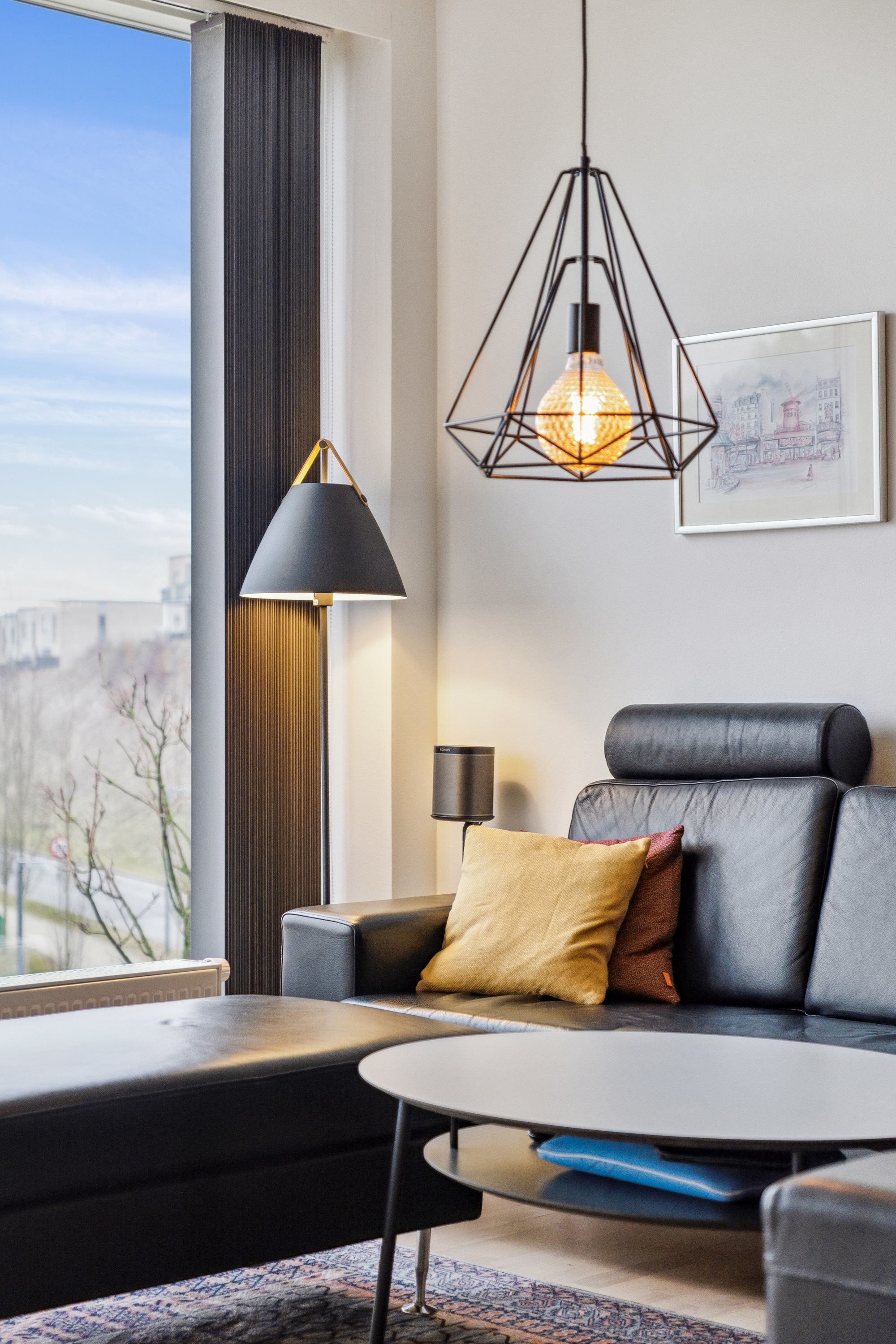 Fremhævet stue billede i fuldskærmstilstand. Billede af Kridtsløjfen 21, 1. 2., 9000 Aalborg