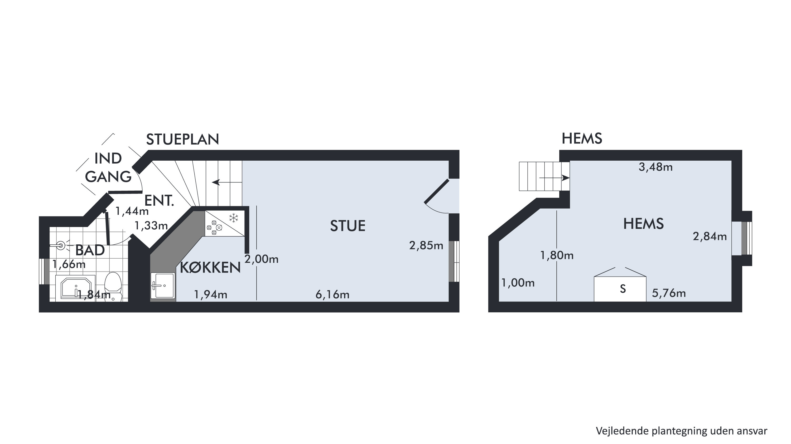 Plantegninger billede af Nørregade 63E, 1. th., 8300 Odder