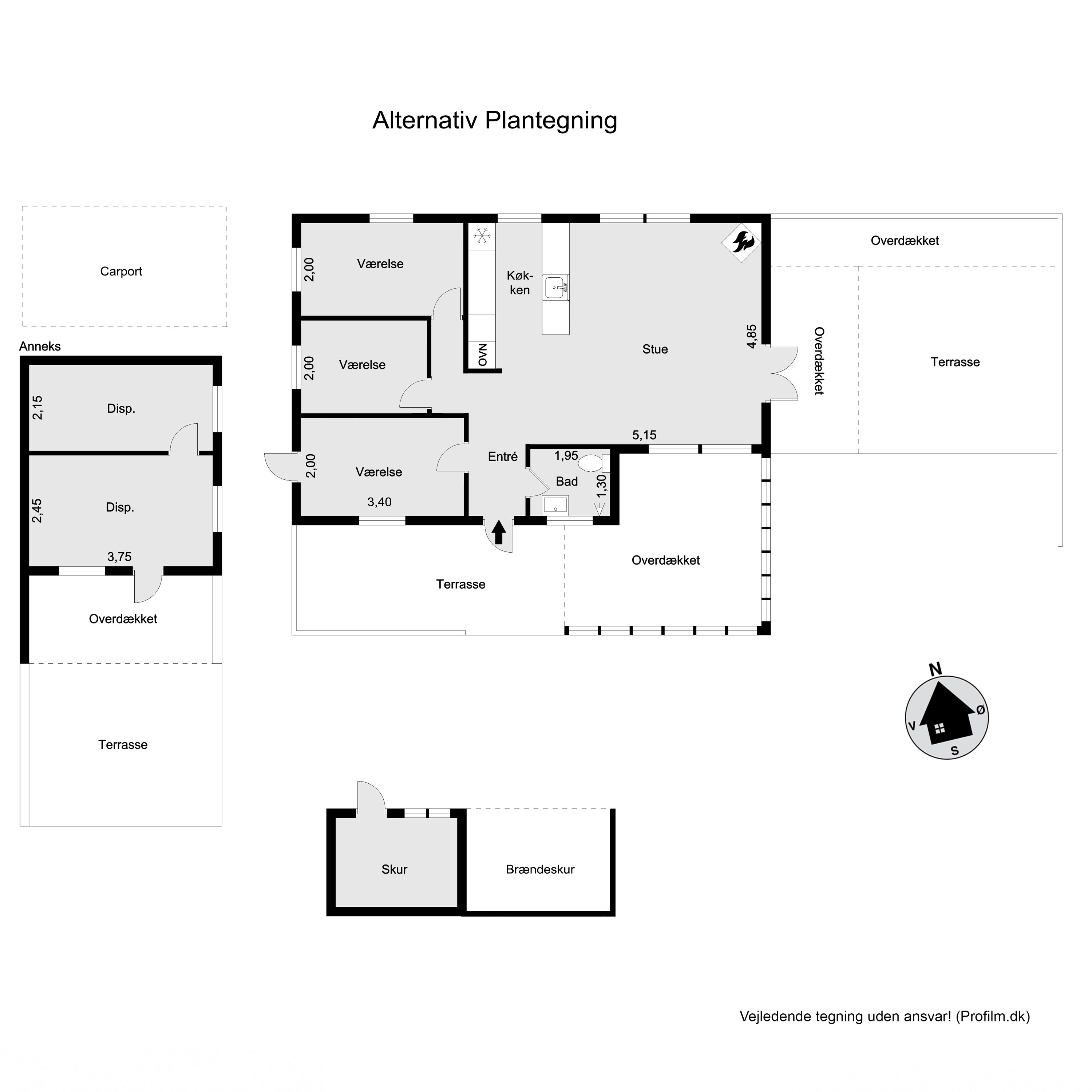 Plantegninger billede af Dams-Åsen 5, Rågeleje, 3210 Vejby