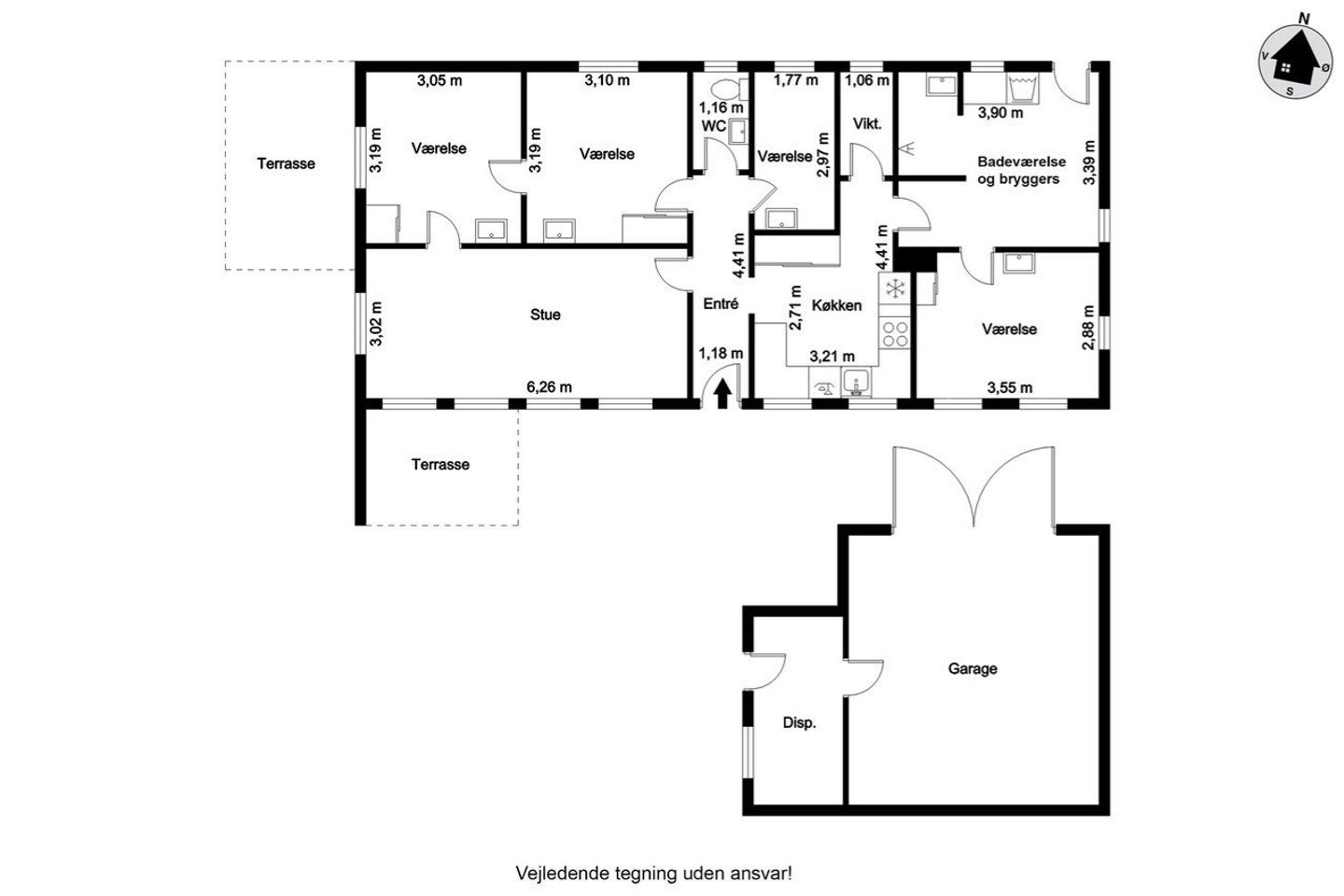 Plantegninger billede af Niels Ottesens Vej 15, Gl. Skagen, 9990 Skagen