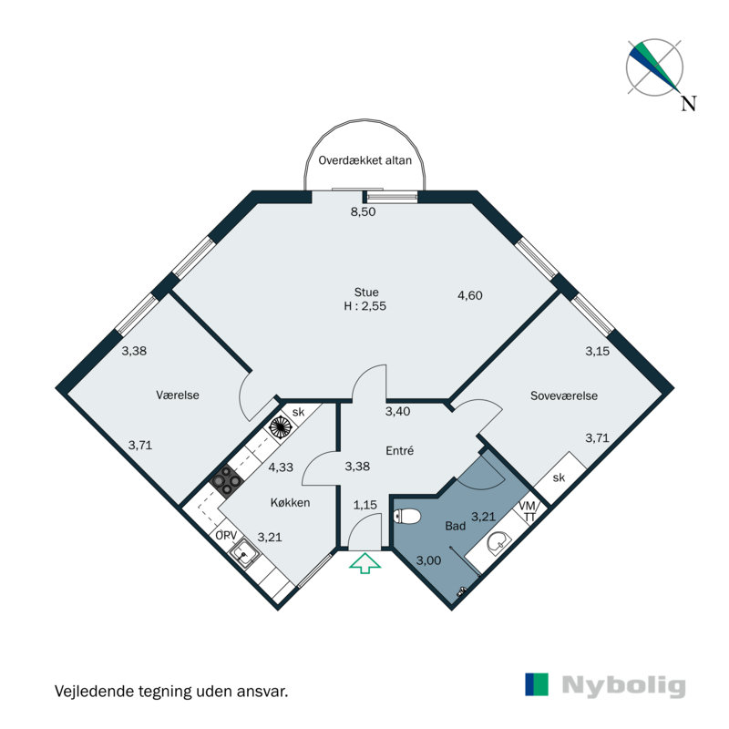 Plantegninger billede af Nørregade 7K, 1., 6600 Vejen