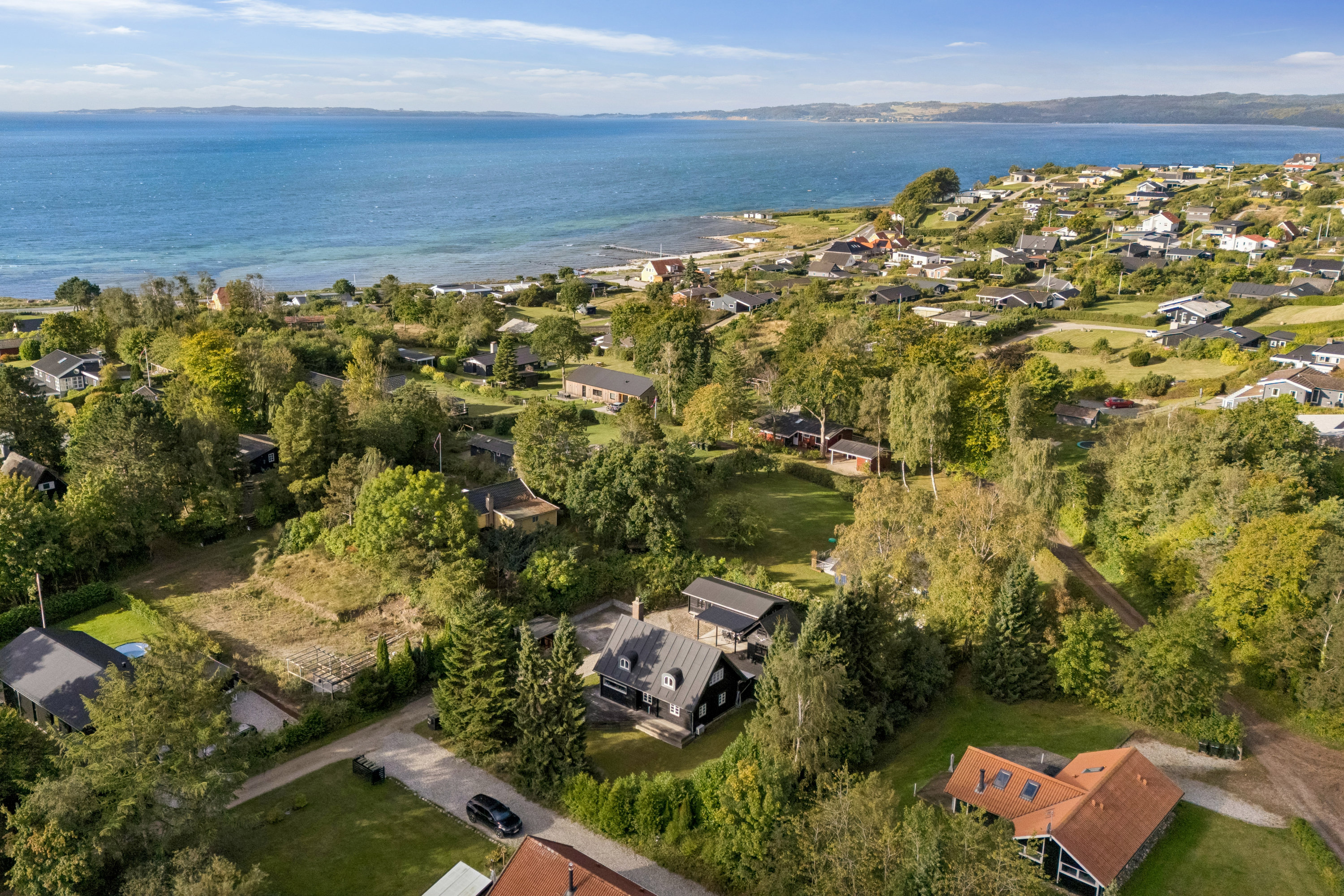 Miniaturebillede 1: luftfoto. Billede af Grønhøj 45, Egsmark Strand, 8400 Ebeltoft