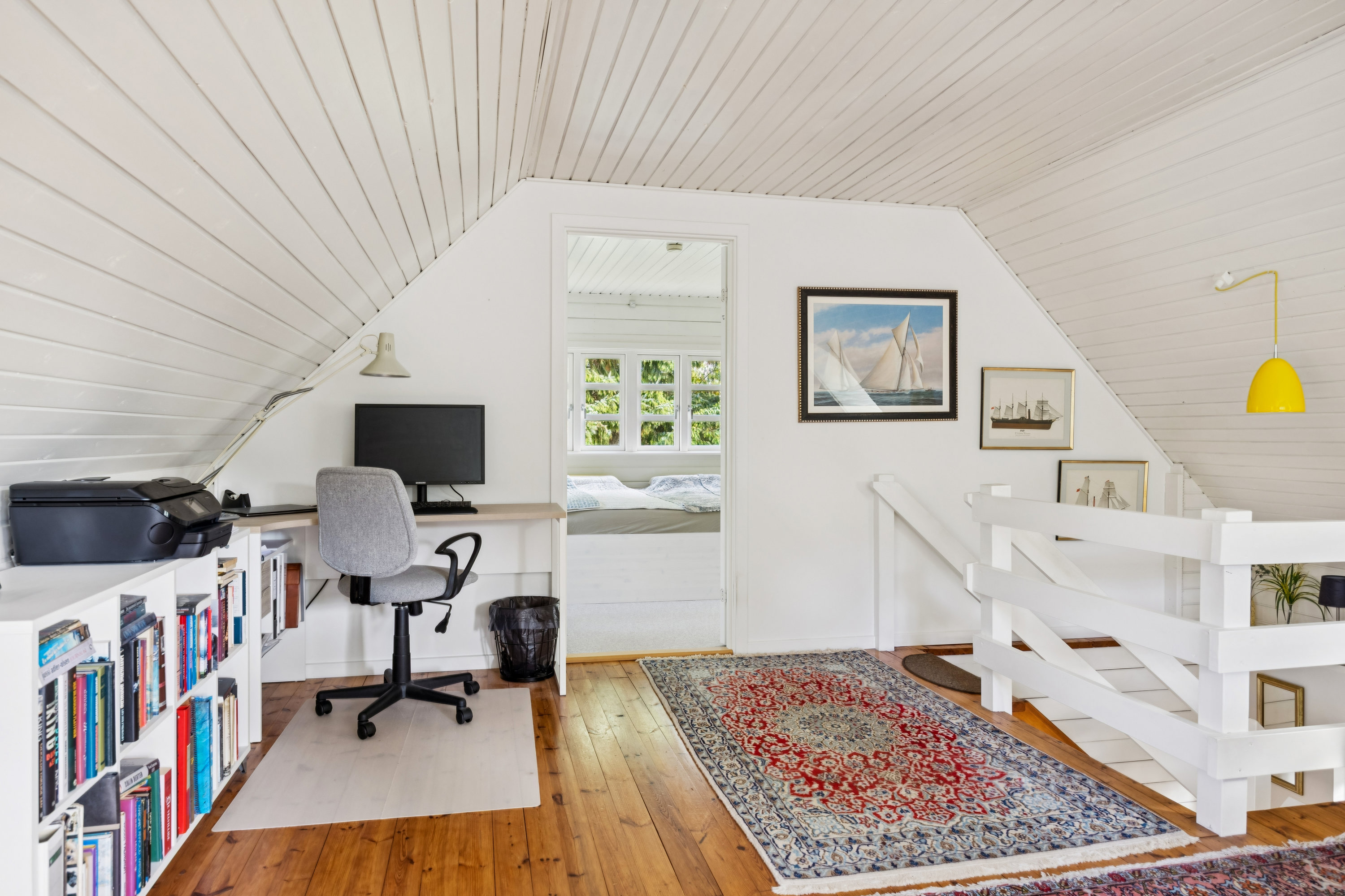 Fremhævet stue billede i fuldskærmstilstand. Billede af Grønhøj 45, Egsmark Strand, 8400 Ebeltoft