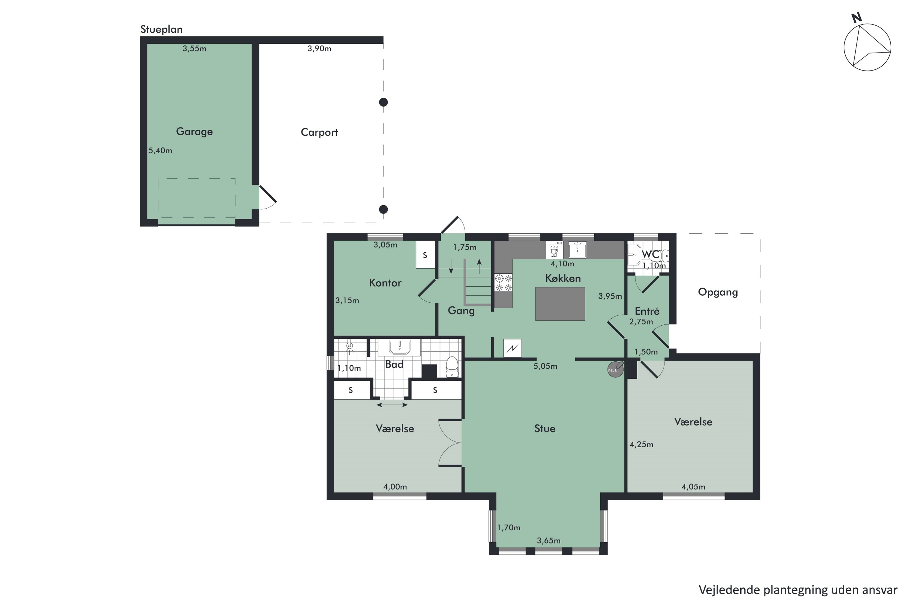 Plantegninger billede af Annebergvej 12, st.., 9000 Aalborg