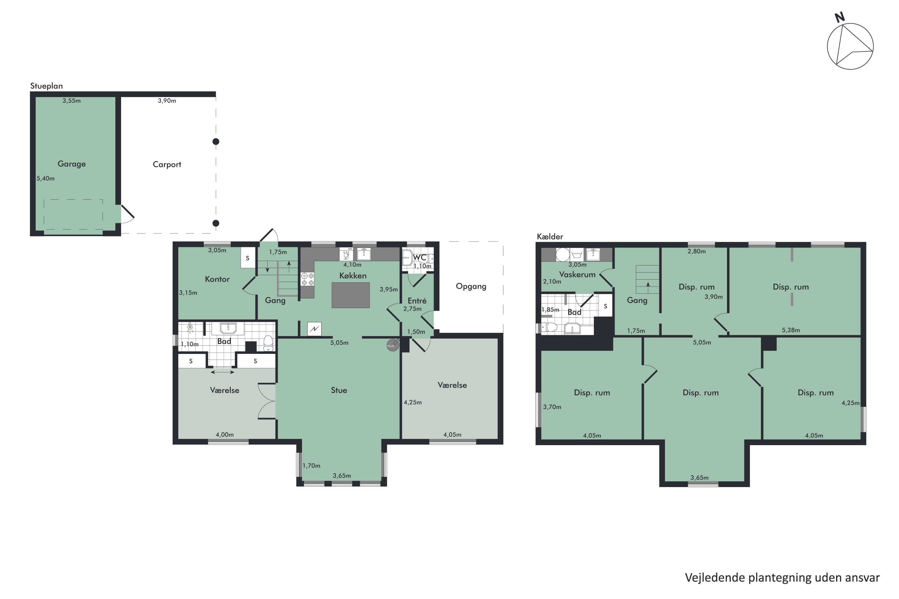 Plantegninger billede af Annebergvej 12, st.., 9000 Aalborg