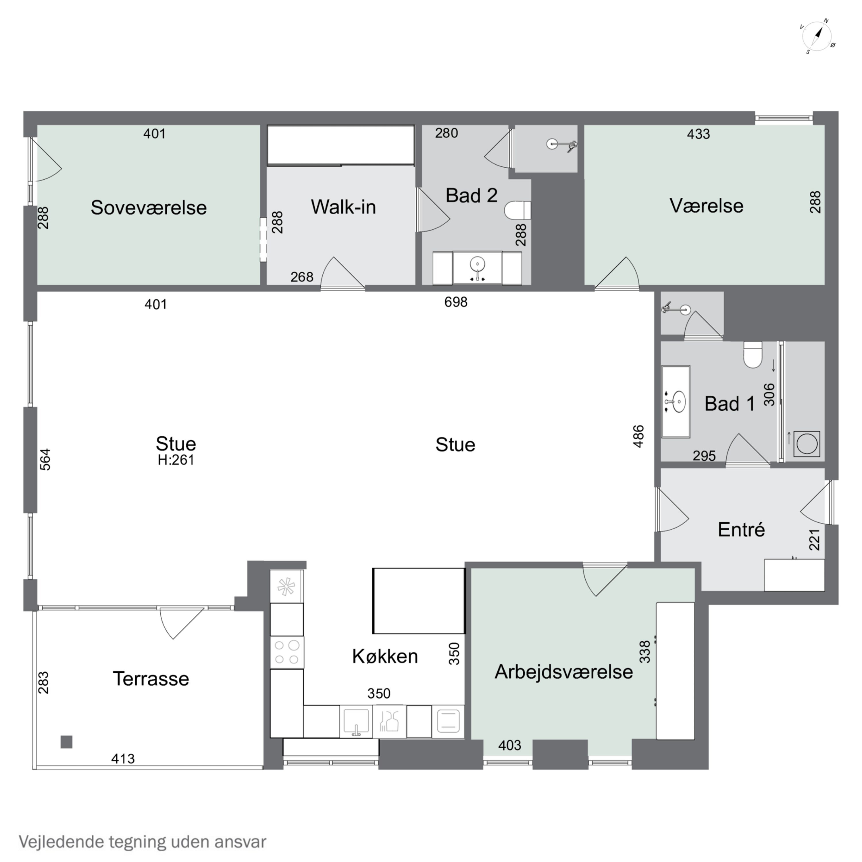 Plantegninger billede af Skovridergårdsvej 60B, 1. 5., 2830 Virum