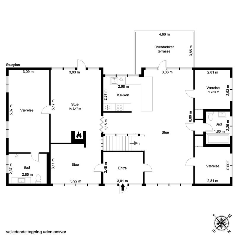 Plantegninger billede af Digemestervej 3, 3400 Hillerød