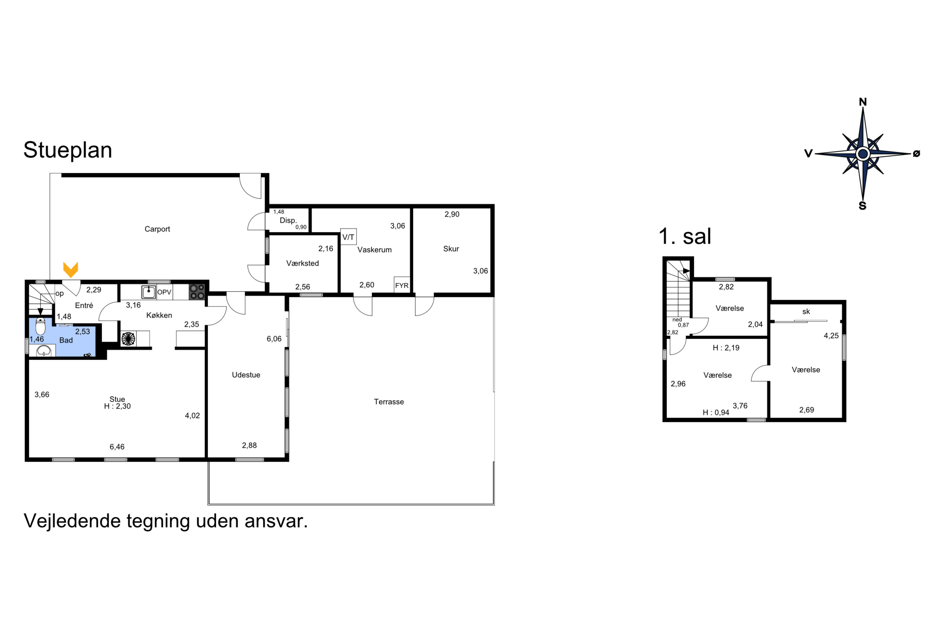 Plantegninger billede af Vandbækvej 27, Uggelhuse, 8960 Randers SØ