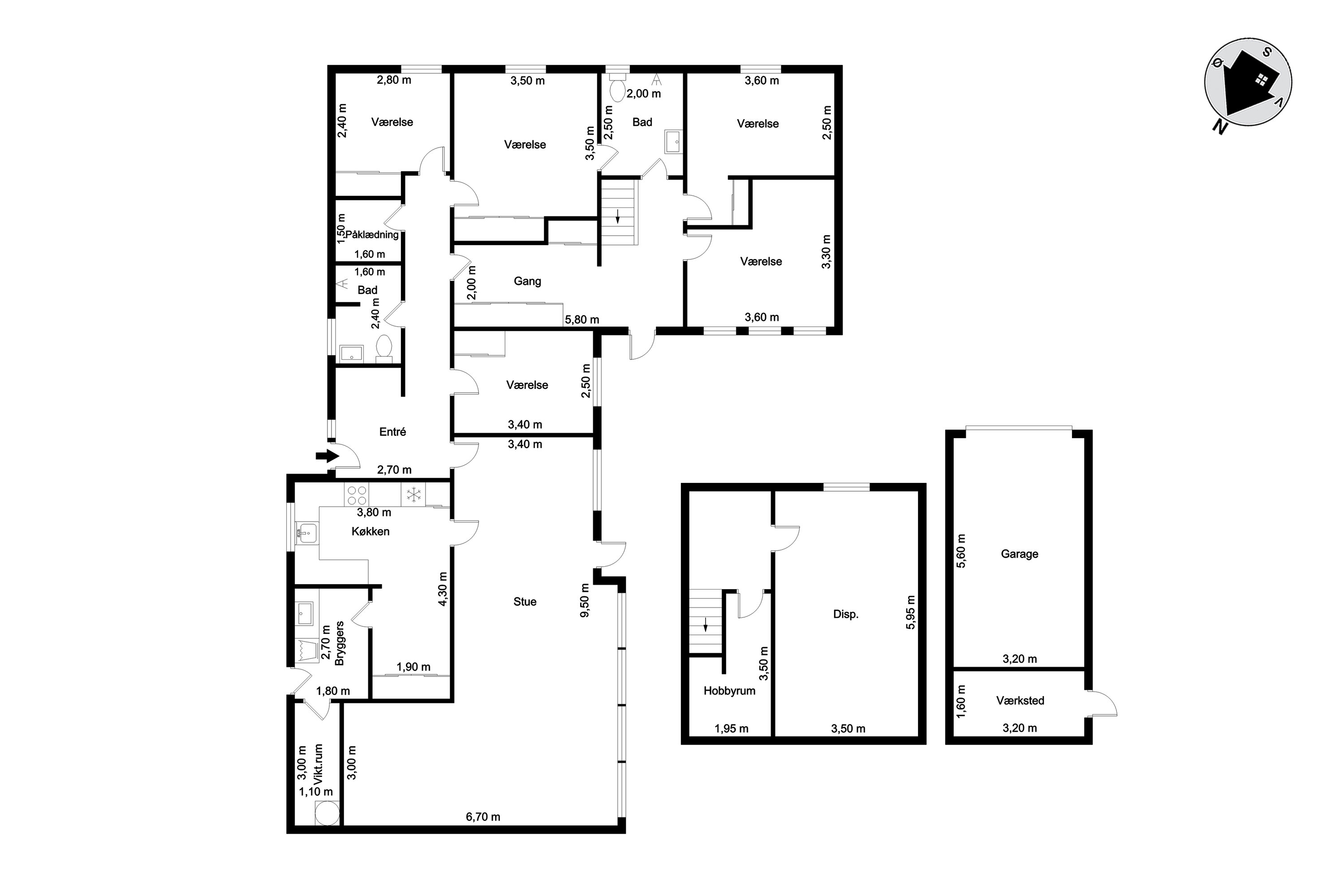 Plantegninger billede af Anemonevej 3, 6950 Ringkøbing