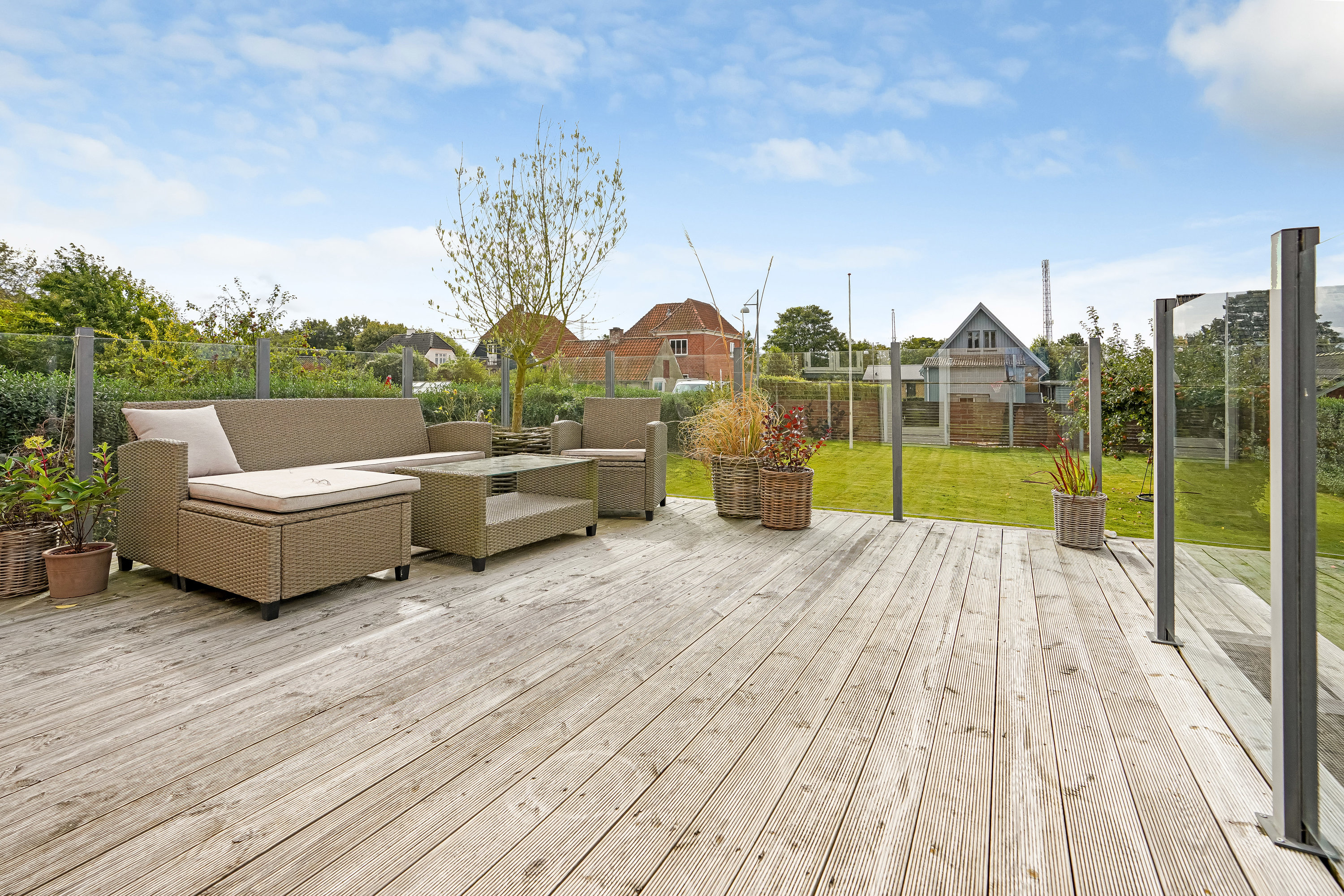 Miniaturebillede 1: terrasse. Billede af Solskinsvænget 3, 5500 Middelfart