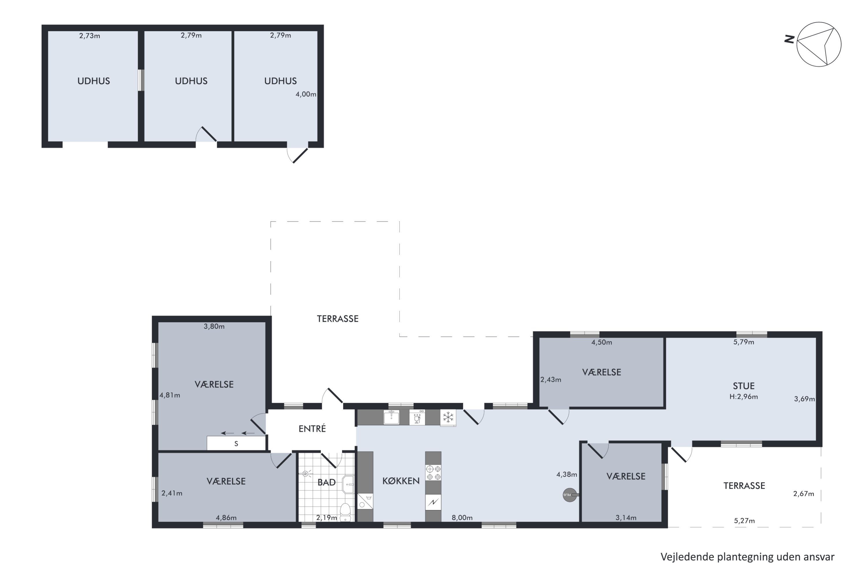 Plantegninger billede af Pindstrupvej 3, Thorsager, 8410 Rønde