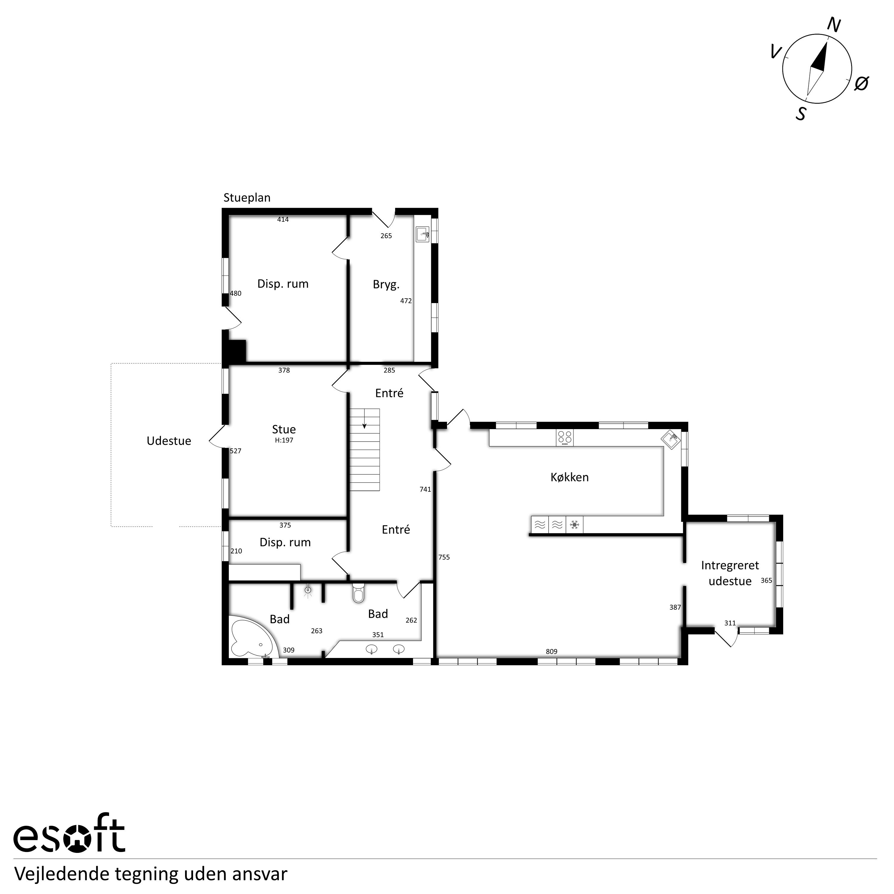 Plantegninger billede af Slotsvej 5, 8860 Ulstrup