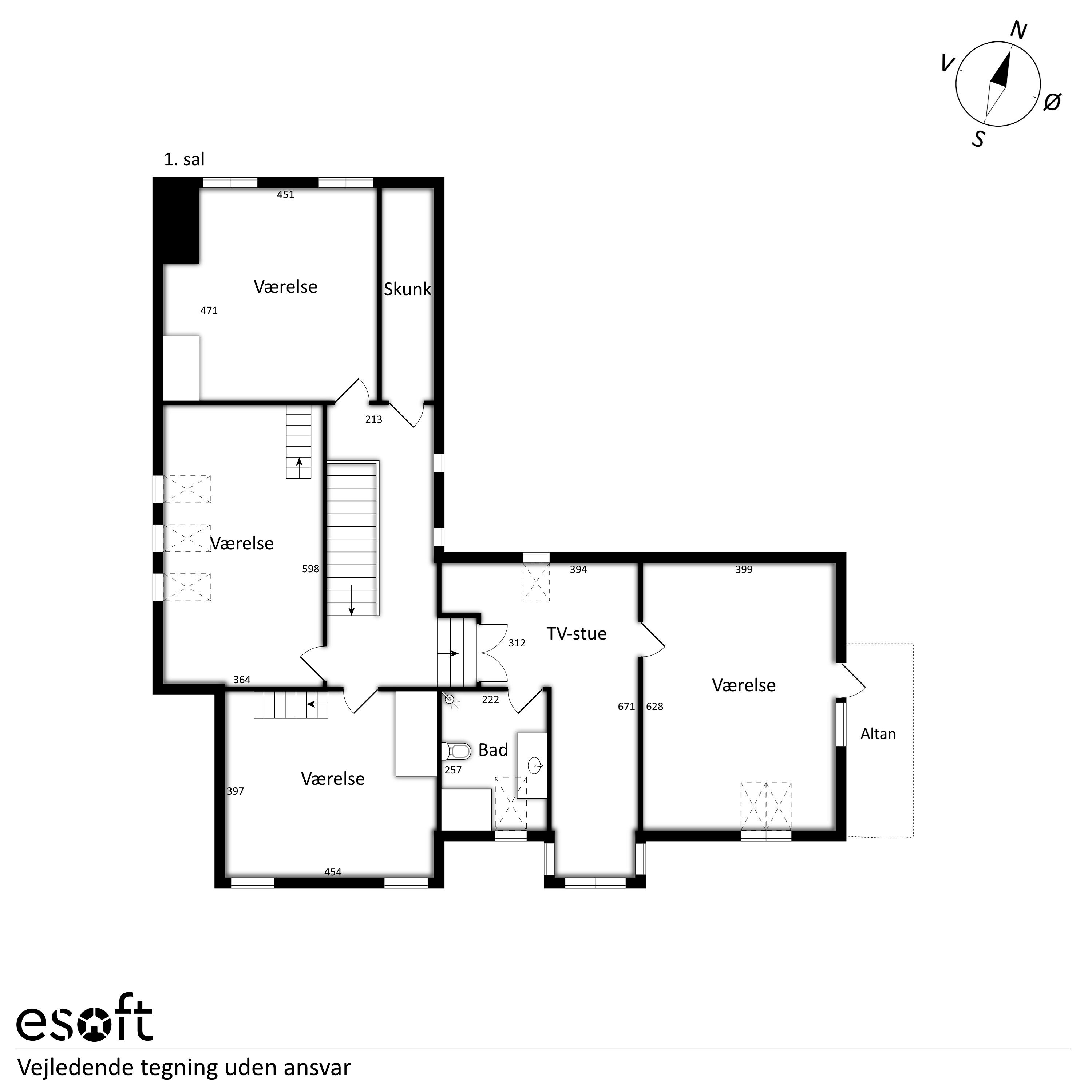 Plantegninger billede af Slotsvej 5, 8860 Ulstrup