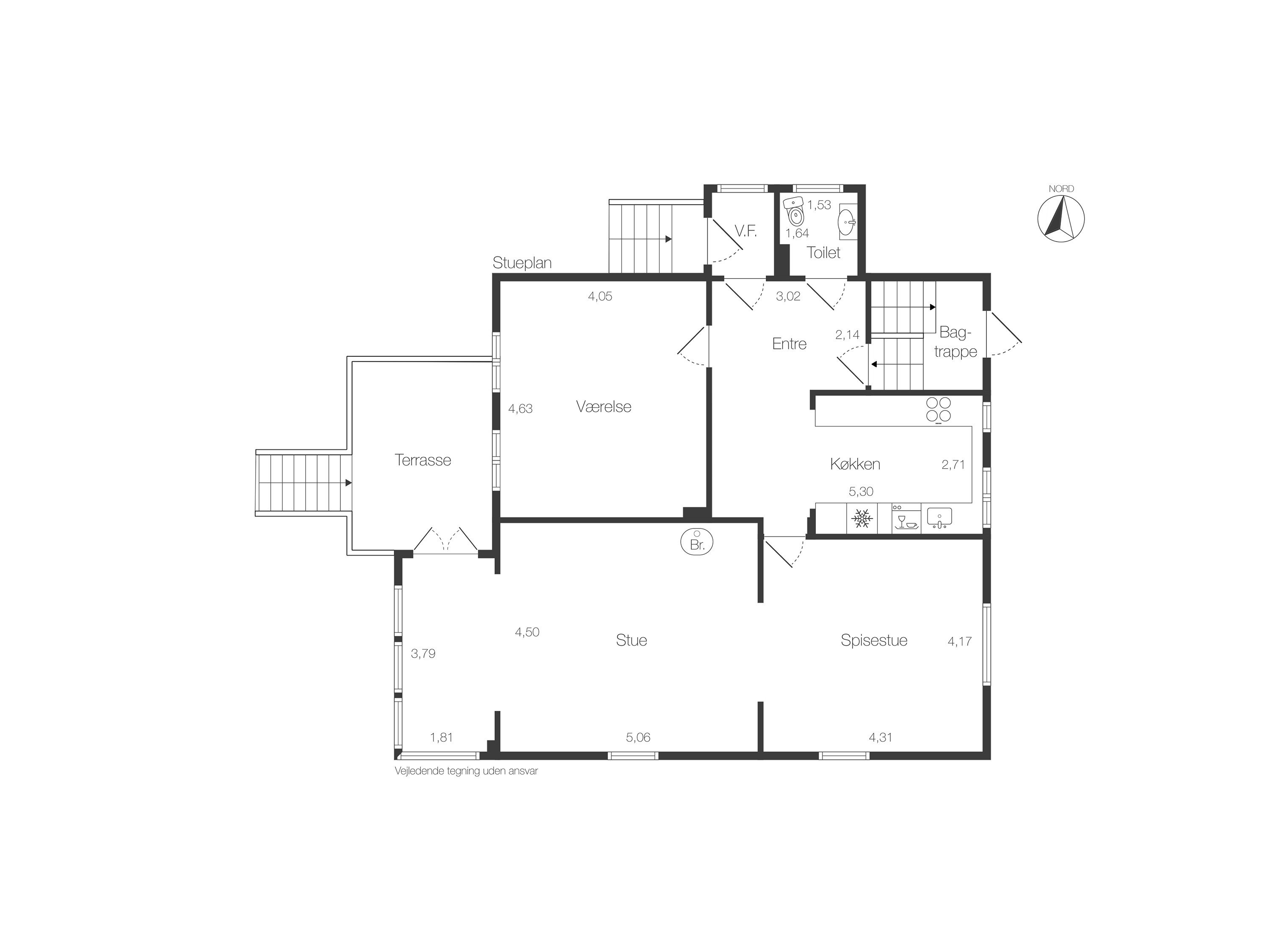 Plantegninger billede af Søtoften 14, st.., 2820 Gentofte