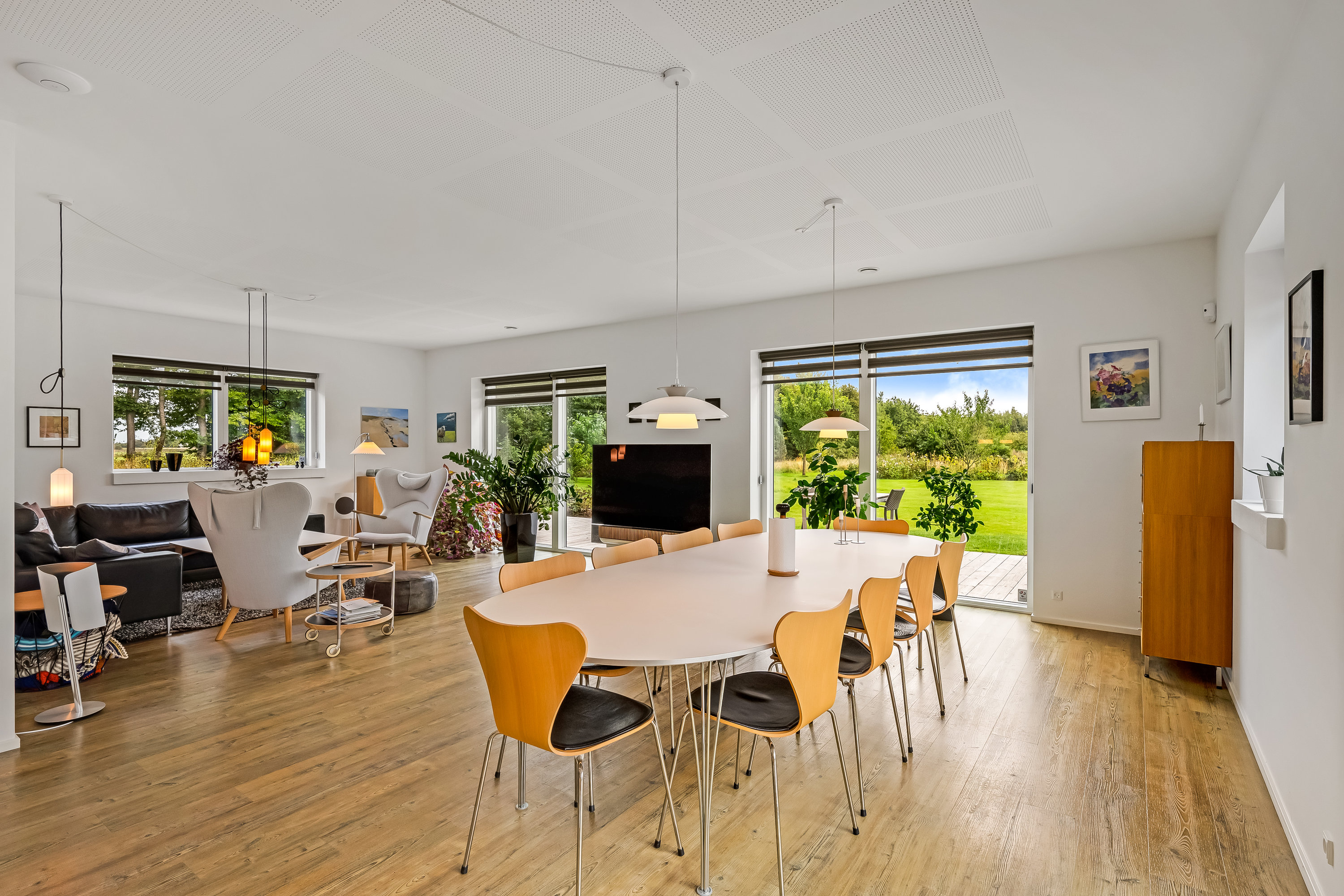 Fremhævet stue billede i fuldskærmstilstand. Billede af Midtengvej 3, Ll Emmerske, 6270 Tønder