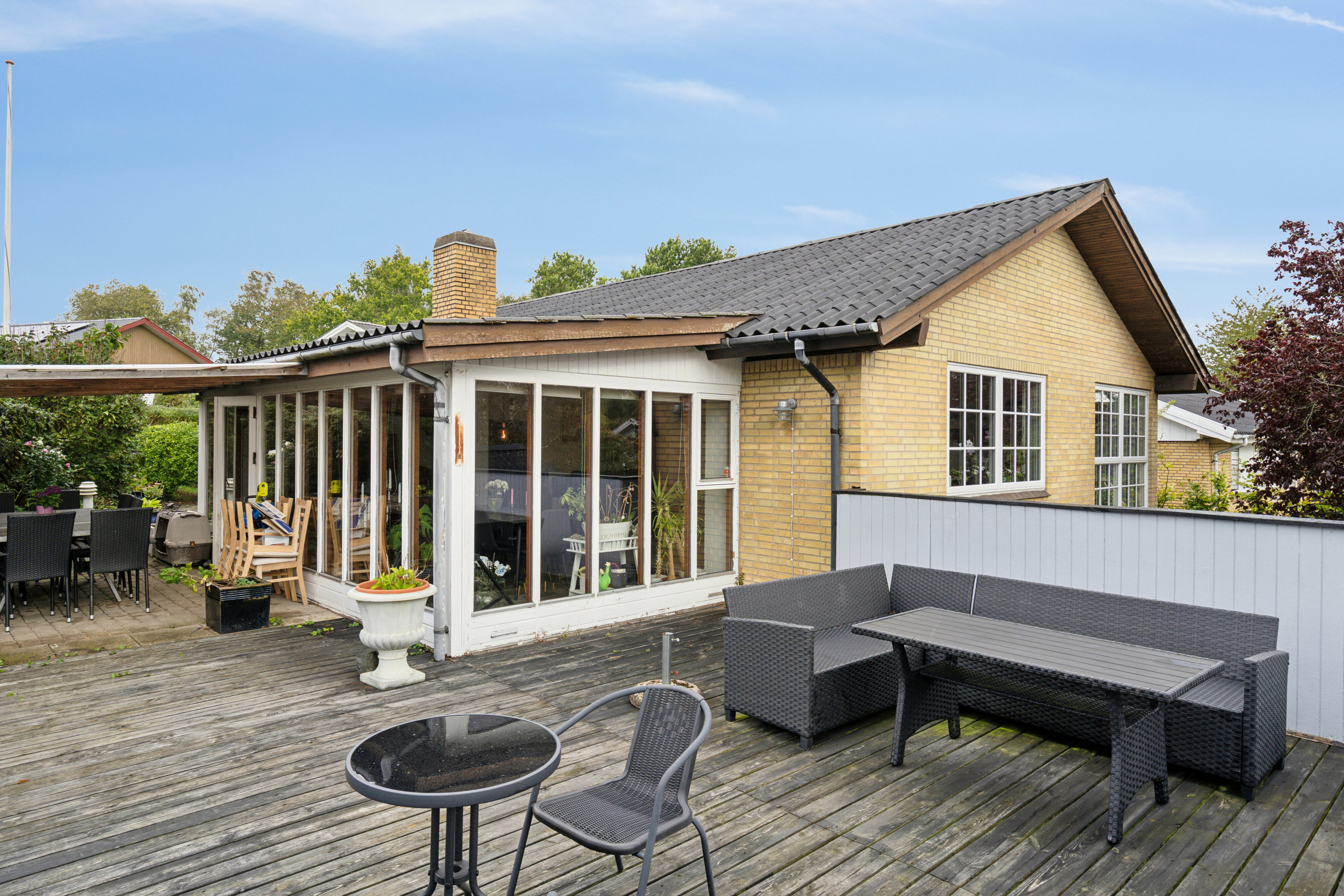 Fremhævet terrasse billede i fuldskærmstilstand. Billede af Jægervænget 11, Tappernøje, 4733 Tappernøje