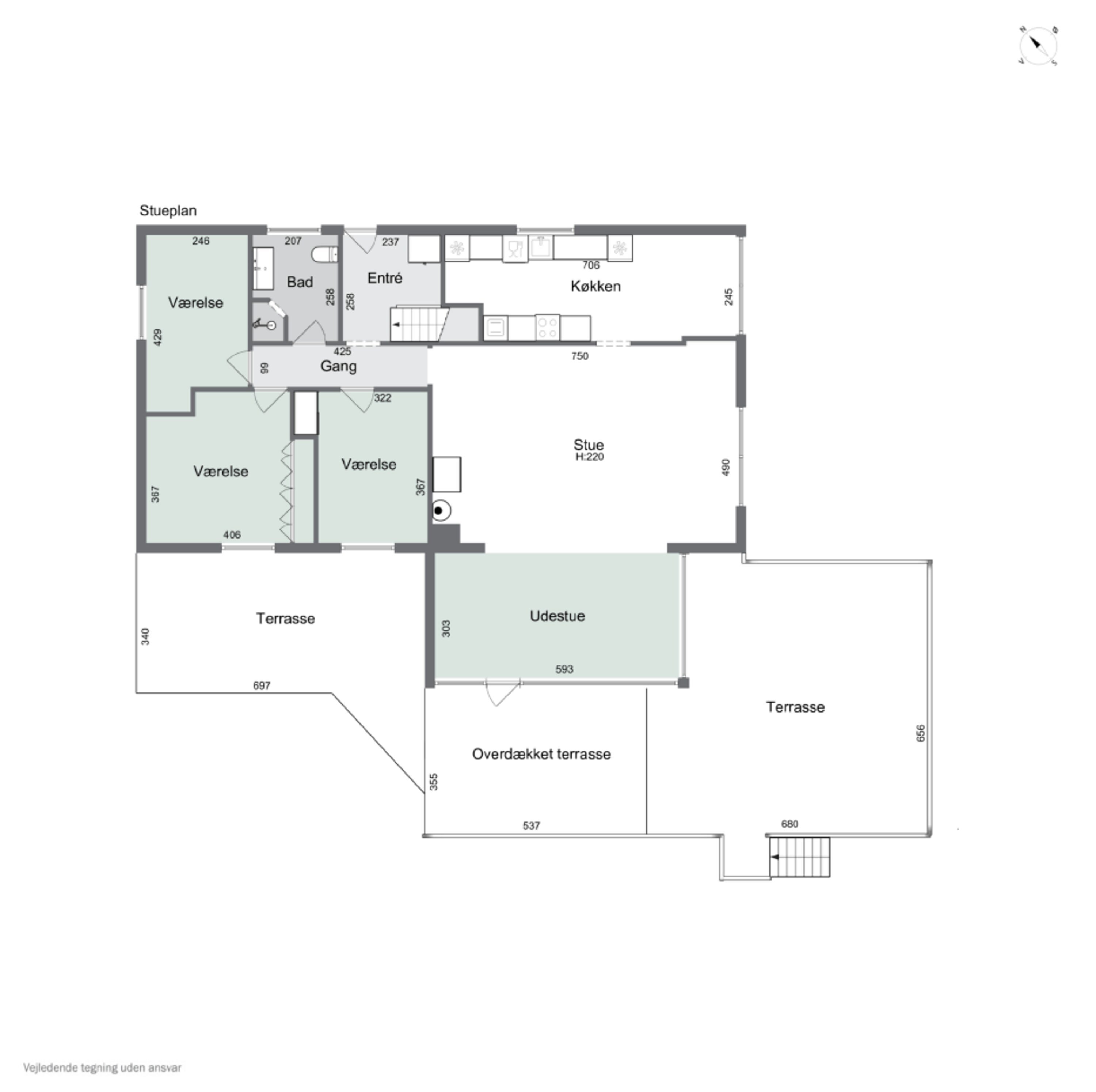 Plantegninger billede af Jægervænget 11, Tappernøje, 4733 Tappernøje