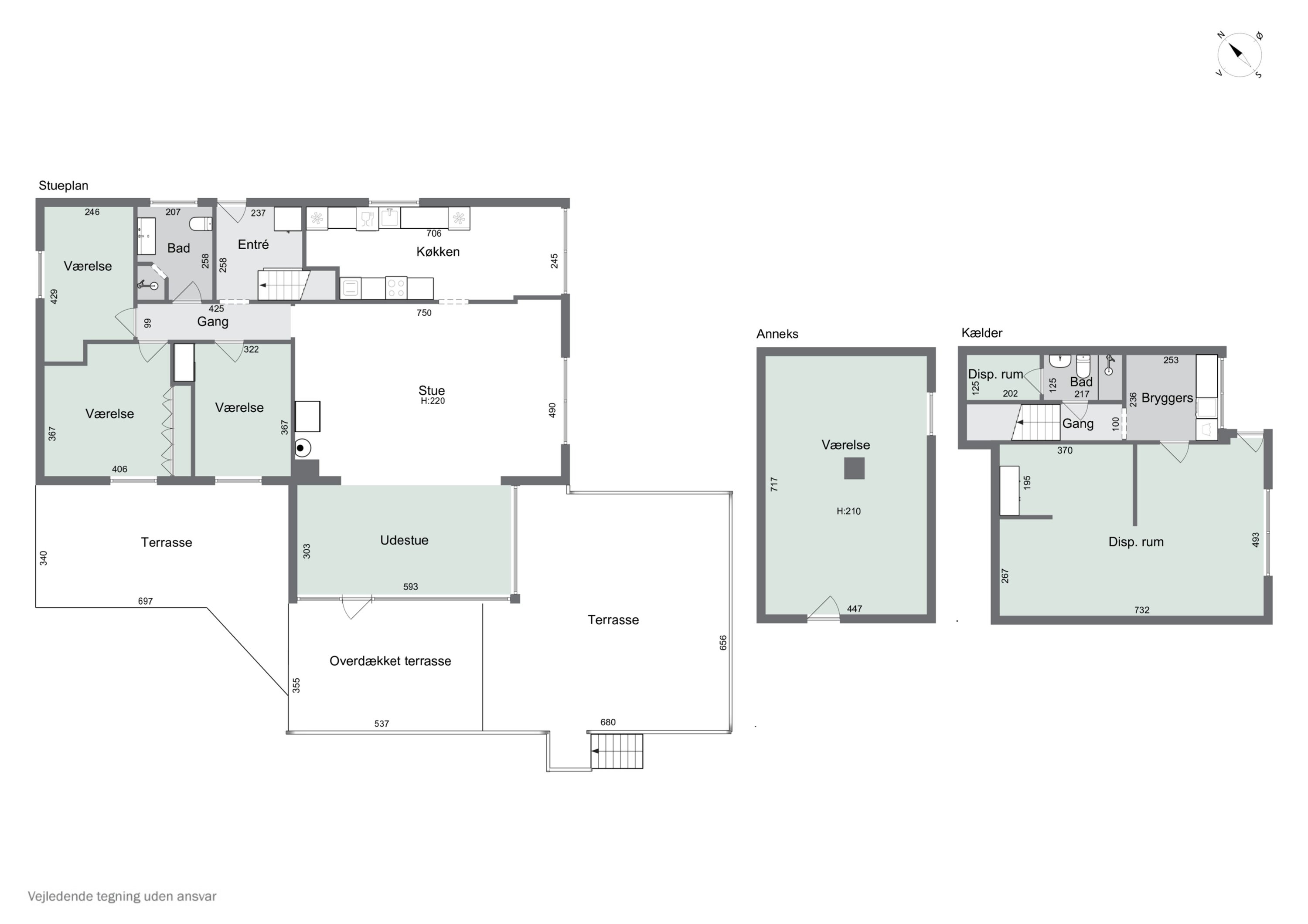 Plantegninger billede af Jægervænget 11, Tappernøje, 4733 Tappernøje