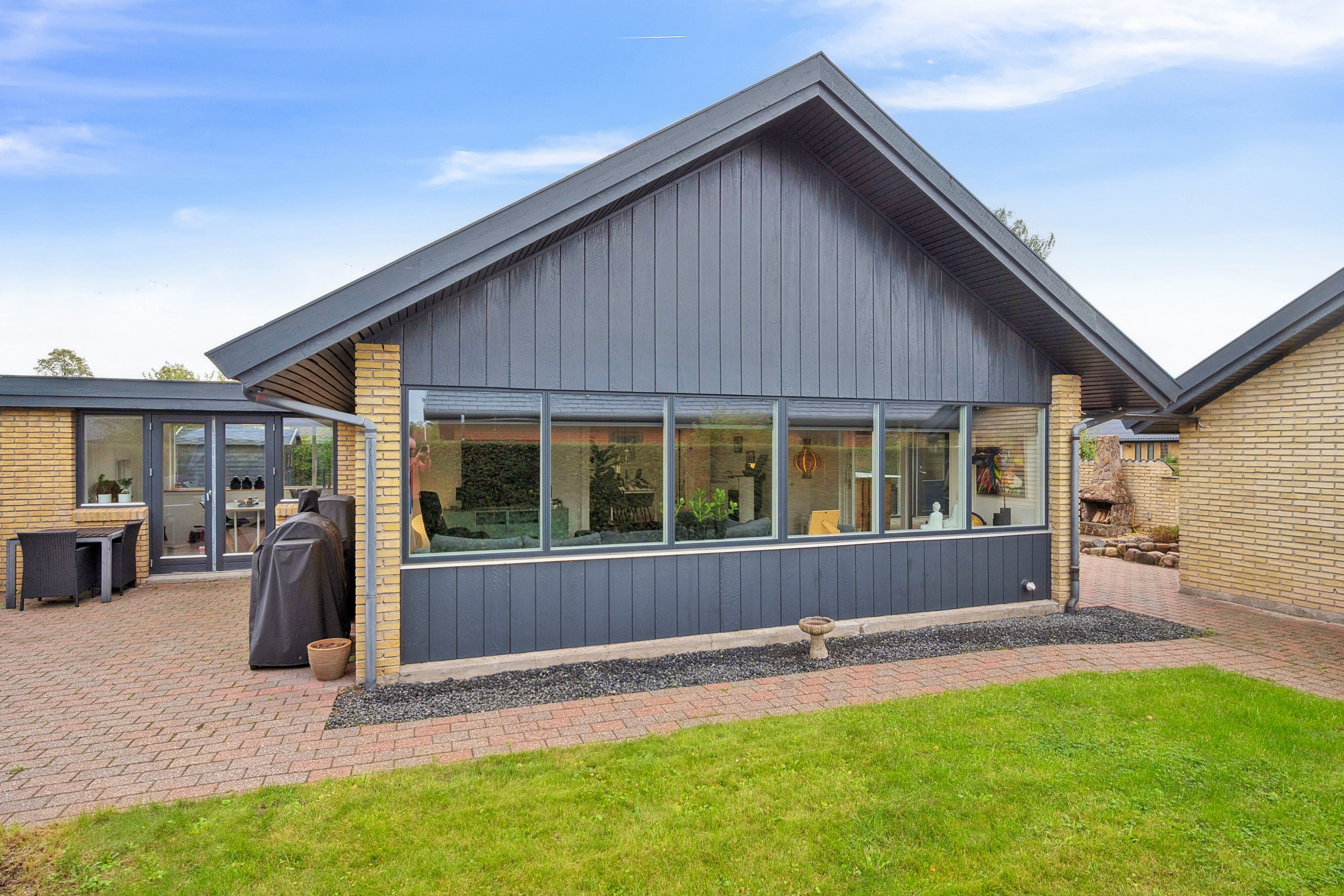 Fremhævet set fra haven billede i fuldskærmstilstand. Billede af Blankager 13, 2620 Albertslund