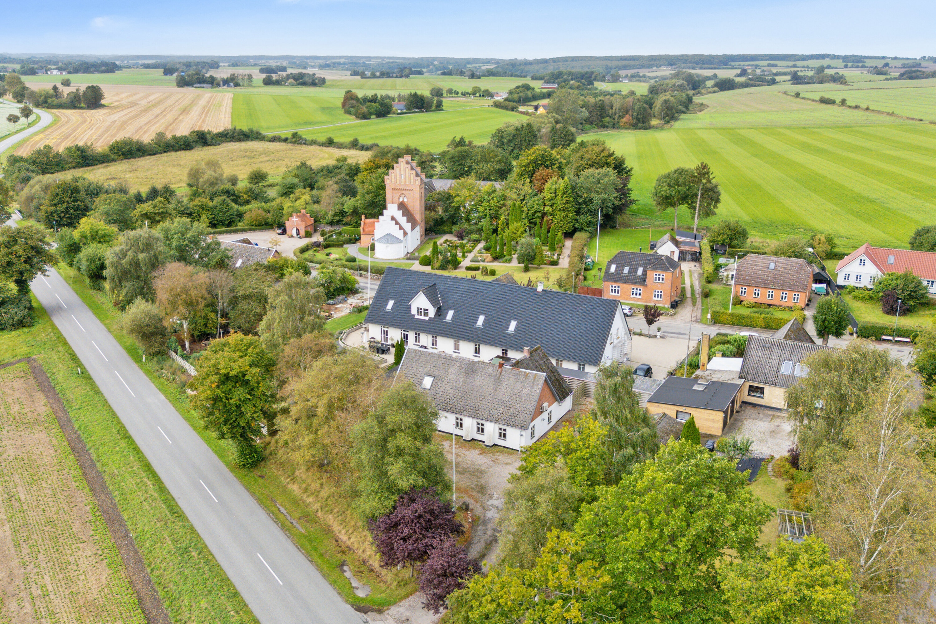 Fremhævet luftfoto billede i fuldskærmstilstand. Billede af Tyvelse Bygade 4, Tyvelse, 4171 Glumsø