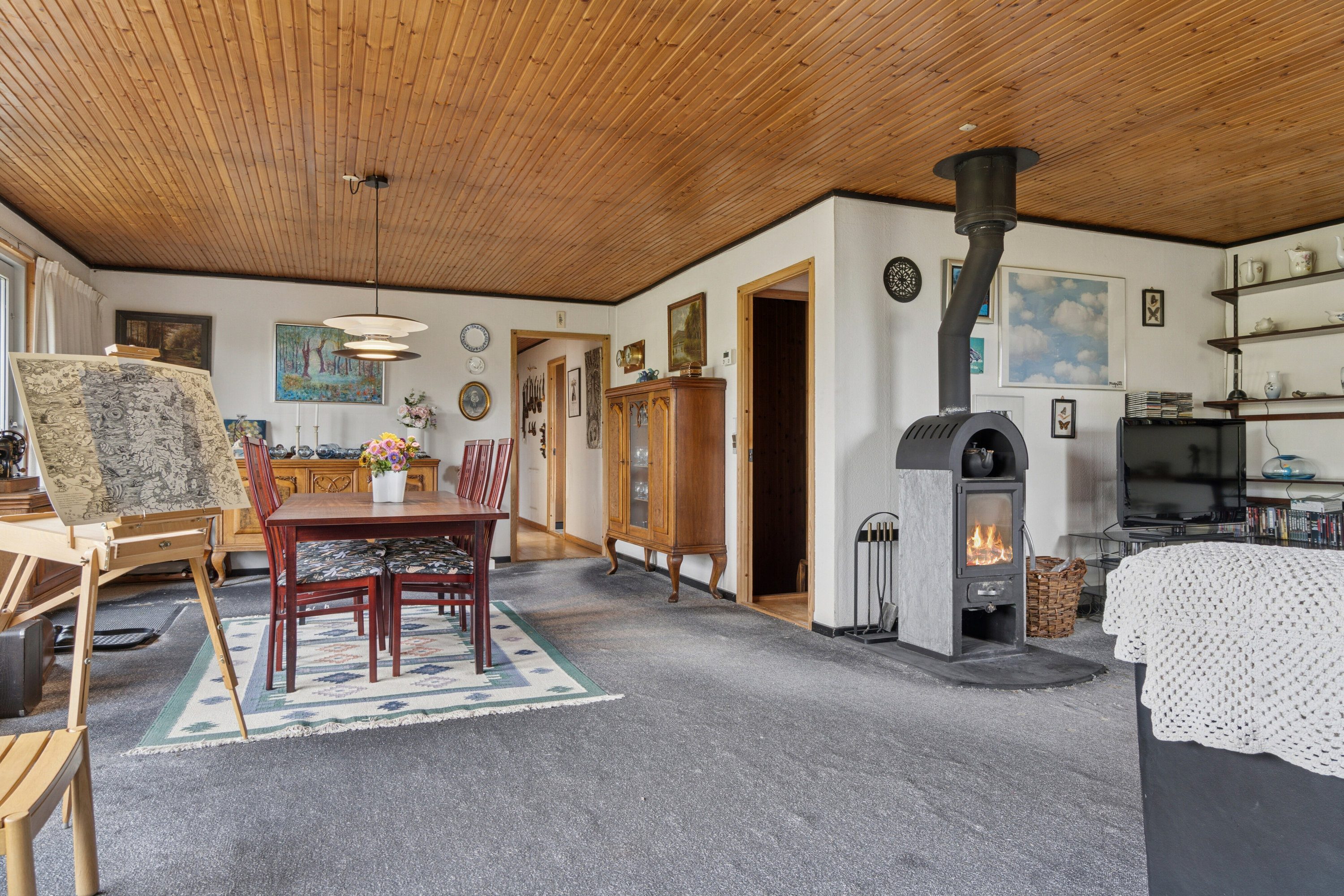 Fremhævet spisestue billede i fuldskærmstilstand. Billede af Rådalsvej 58, 4040 Jyllinge