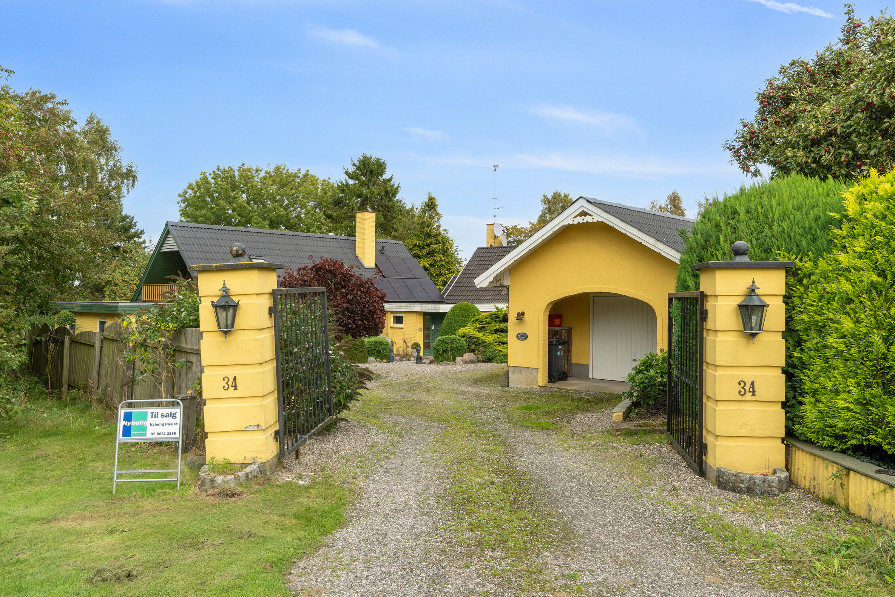 Fremhævet set fra vejen billede i fuldskærmstilstand. Billede af Jyderupvej 34, Kongsted, 4683 Rønnede