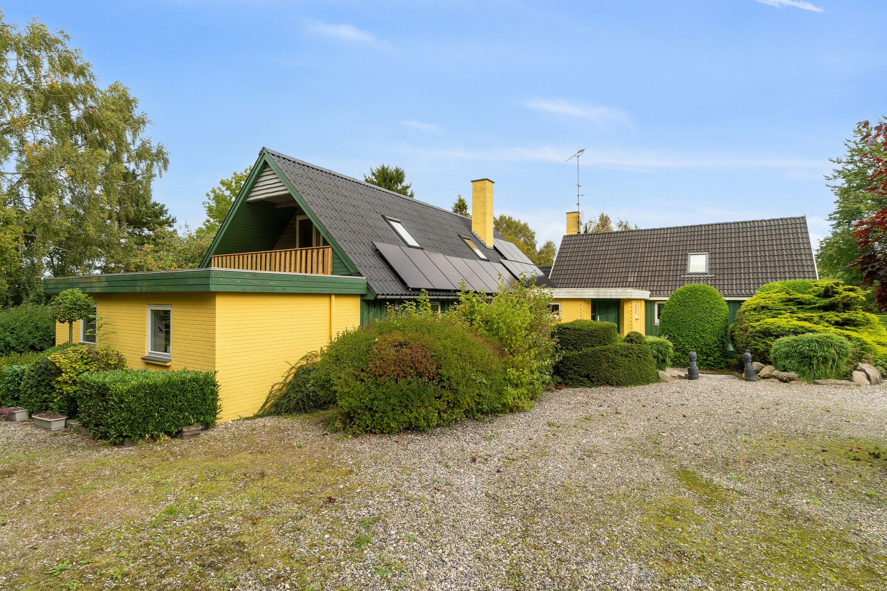 Fremhævet set fra haven billede i fuldskærmstilstand. Billede af Jyderupvej 34, Kongsted, 4683 Rønnede