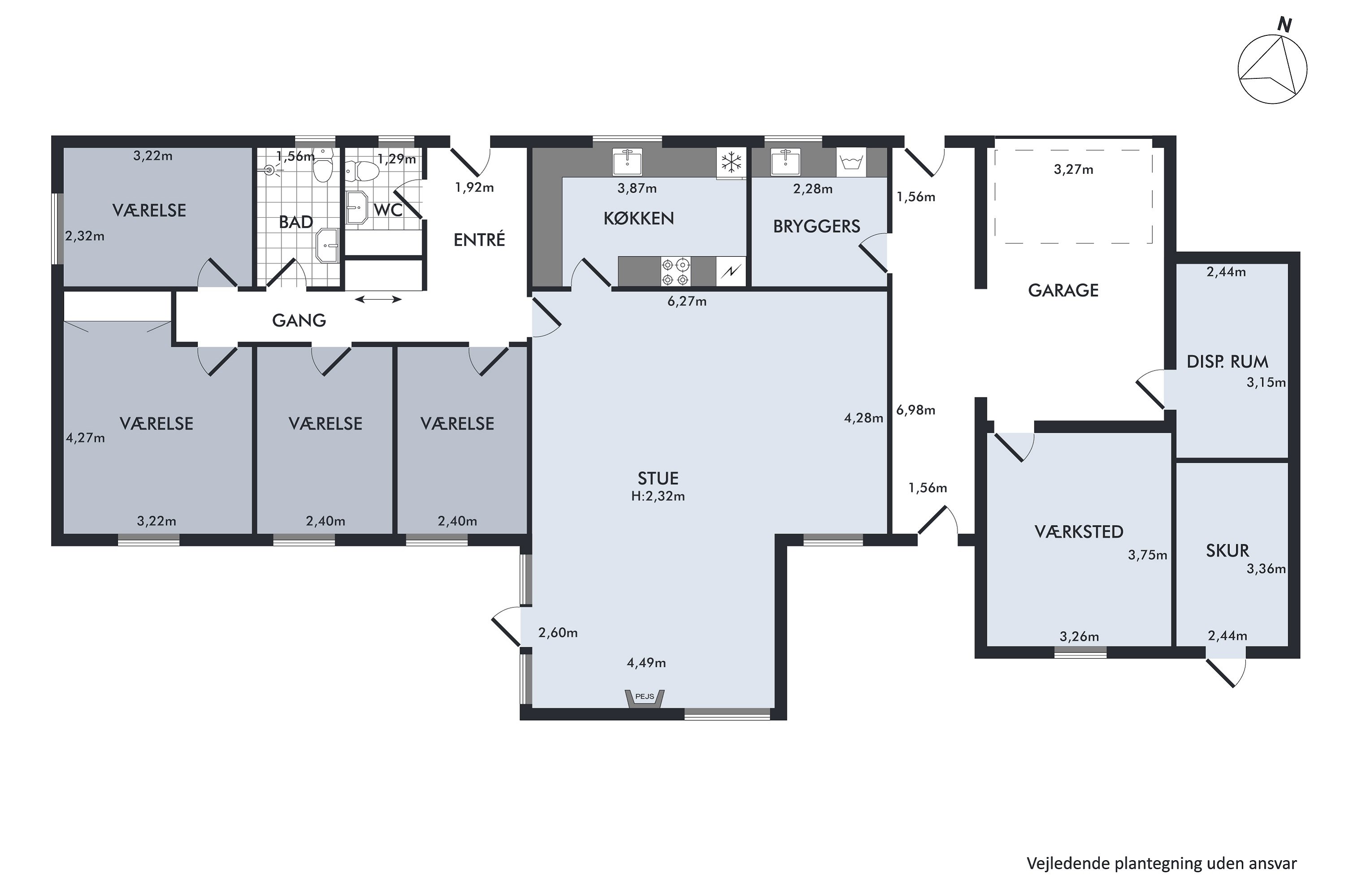 Plantegninger billede af Rosenager 1, 2640 Hedehusene