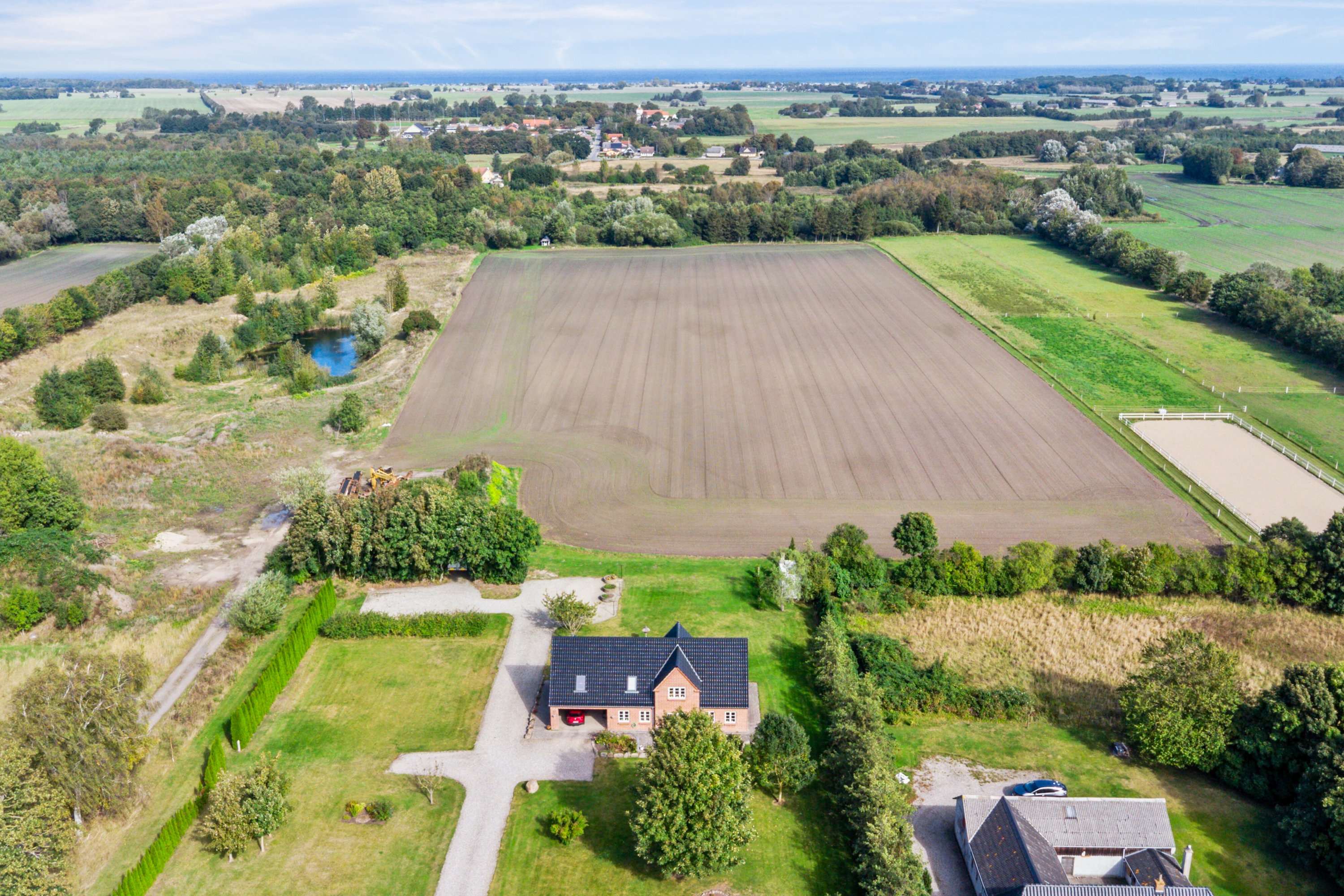 Miniaturebillede 1: luftfoto. Billede af P Hansens Gyden 17, Gyngstrup Mark, 5450 Otterup