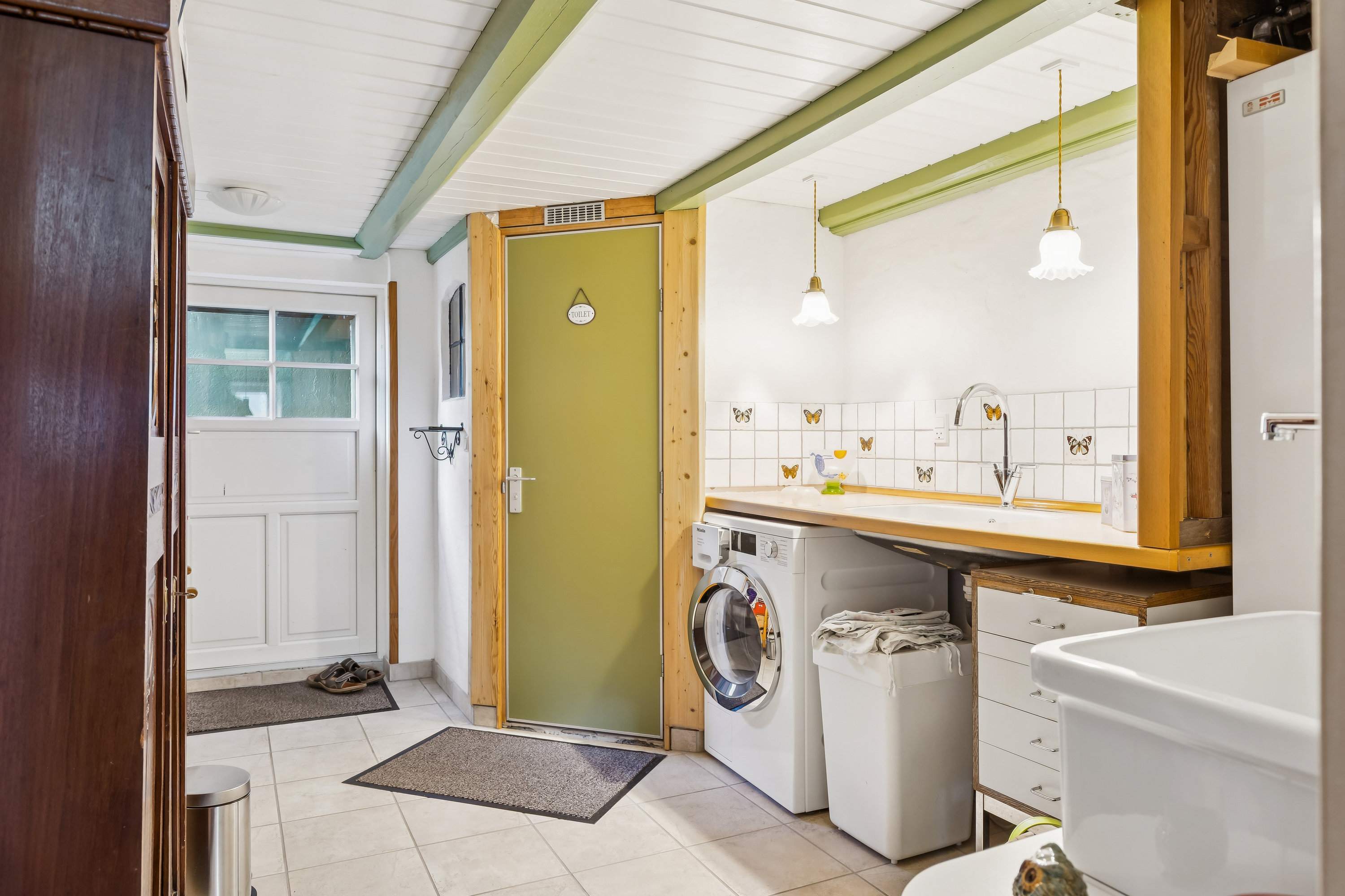 Fremhævet vaskerum billede i fuldskærmstilstand. Billede af Rolighedsvej 8, 4450 Jyderup