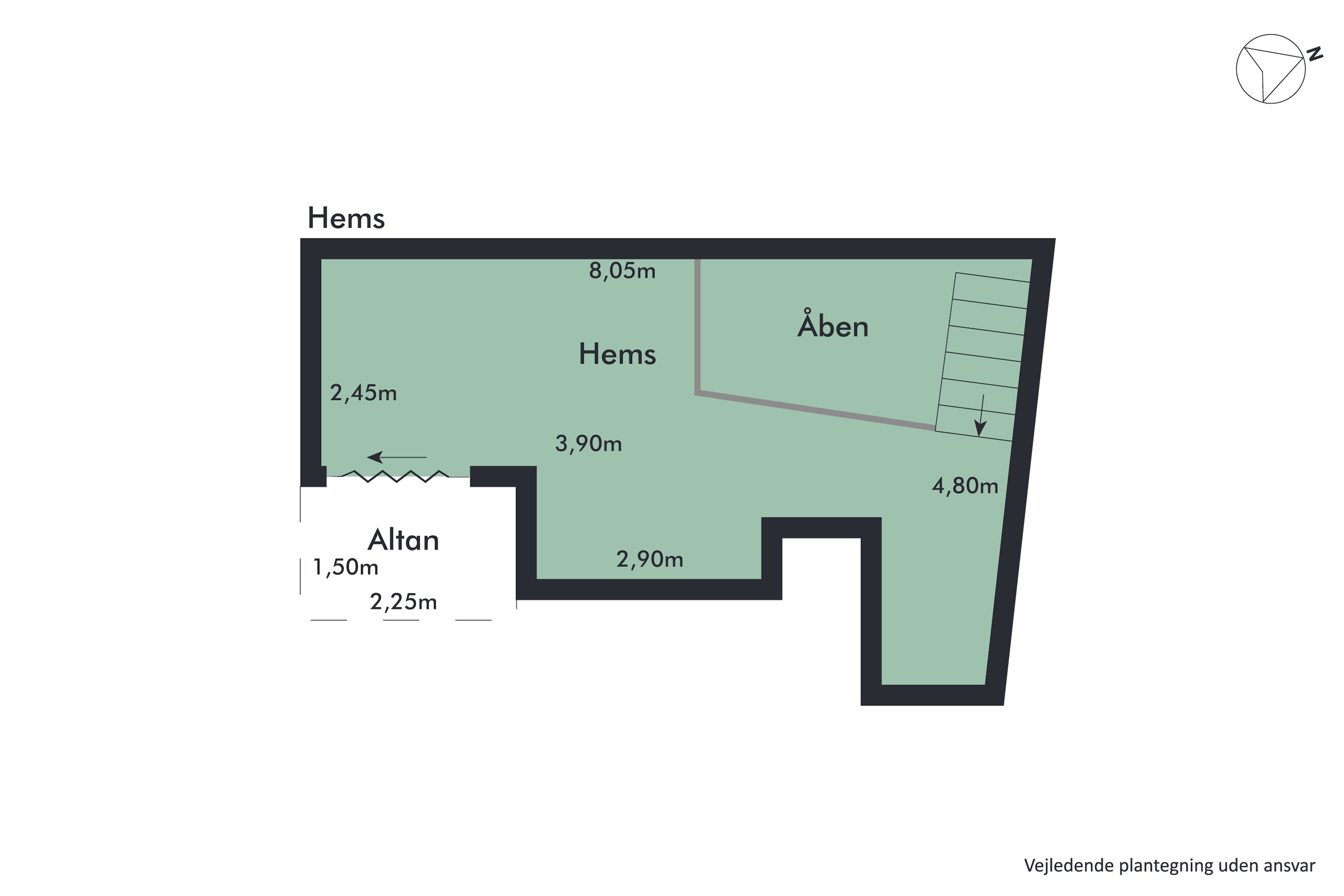 Plantegninger billede af Vesterbro 46, 5. tv., 9000 Aalborg