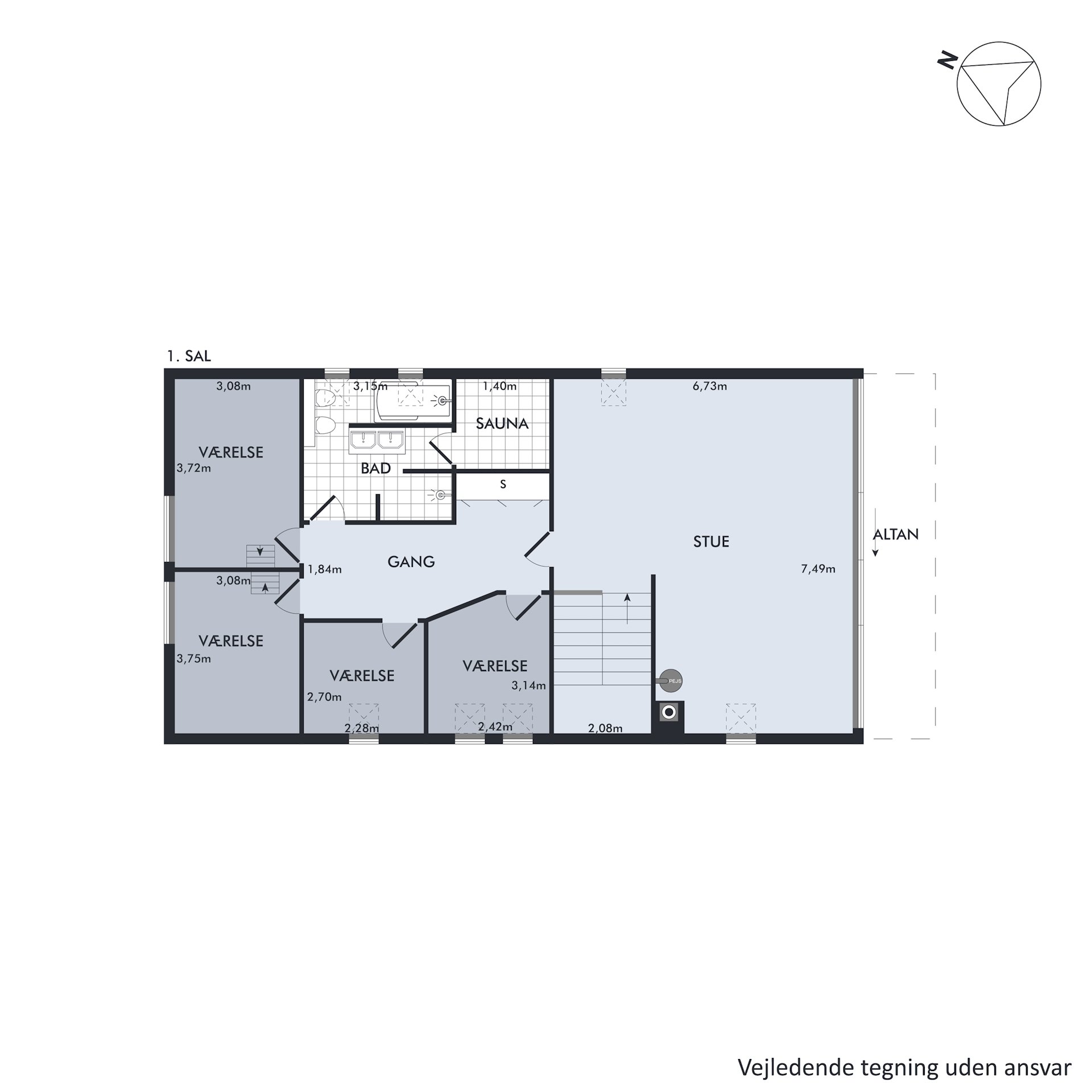 Plantegninger billede af Humlevej 23, 8240 Risskov
