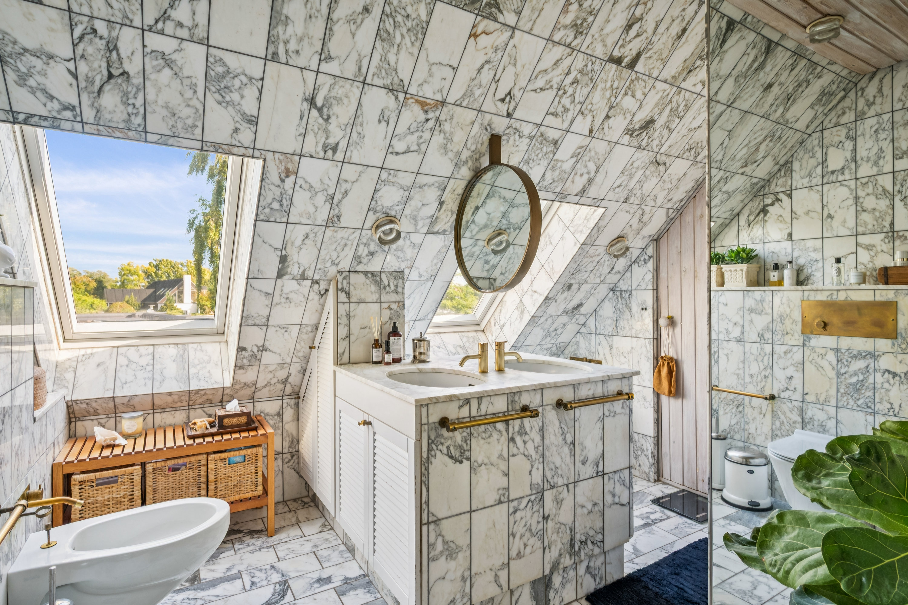 Fremhævet badeværelse billede i fuldskærmstilstand. Billede af Humlevej 23, 8240 Risskov