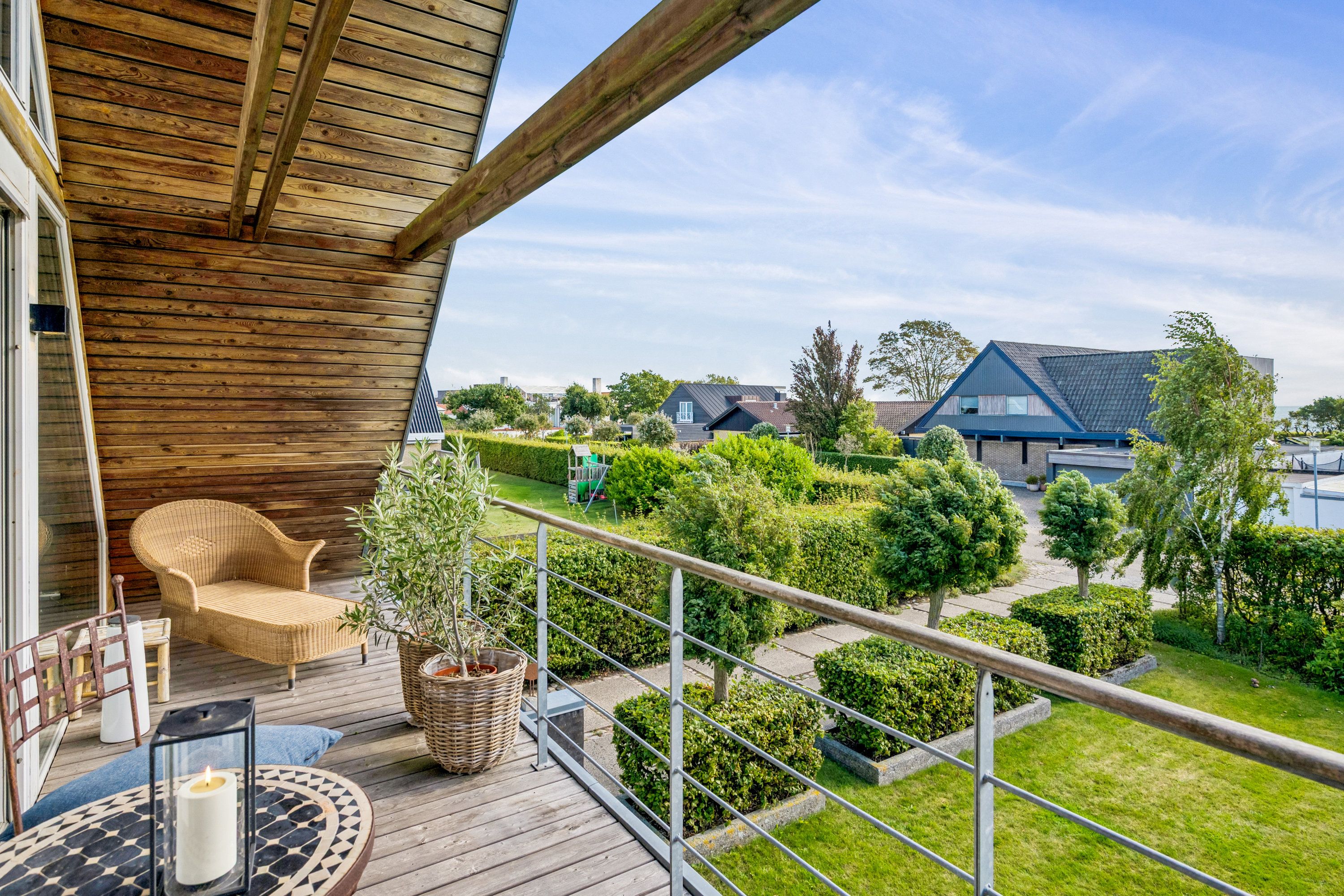 Fremhævet altan billede i fuldskærmstilstand. Billede af Humlevej 23, 8240 Risskov